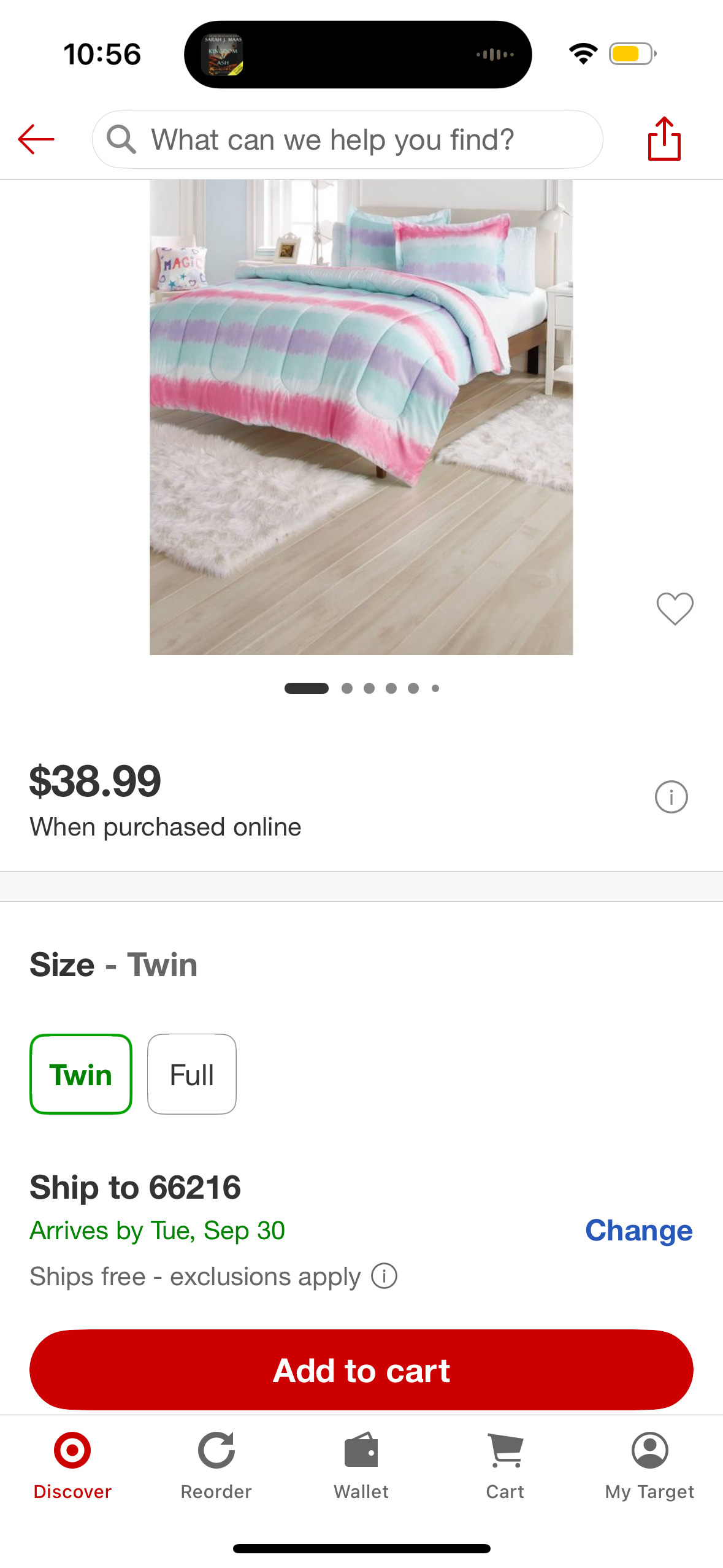 Twin Tie Dye Striped Kids' Bed in a Bag - Dream Factory