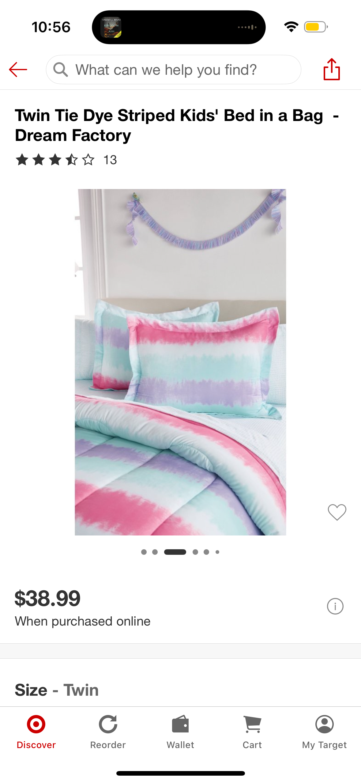 Twin Tie Dye Striped Kids' Bed in a Bag - Dream Factory