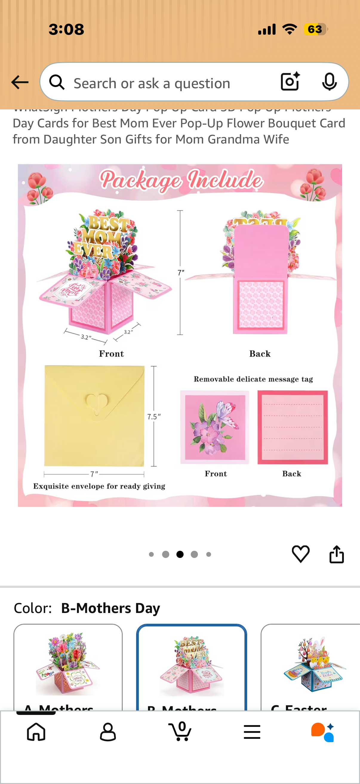 Mothers Day Pop Up Card 3D Pop Up Mothers Day Cards for Best Mom Ever Pop-Up Flower Bouquet Card from Daughter Son Gifts for Mom Grandma Wife