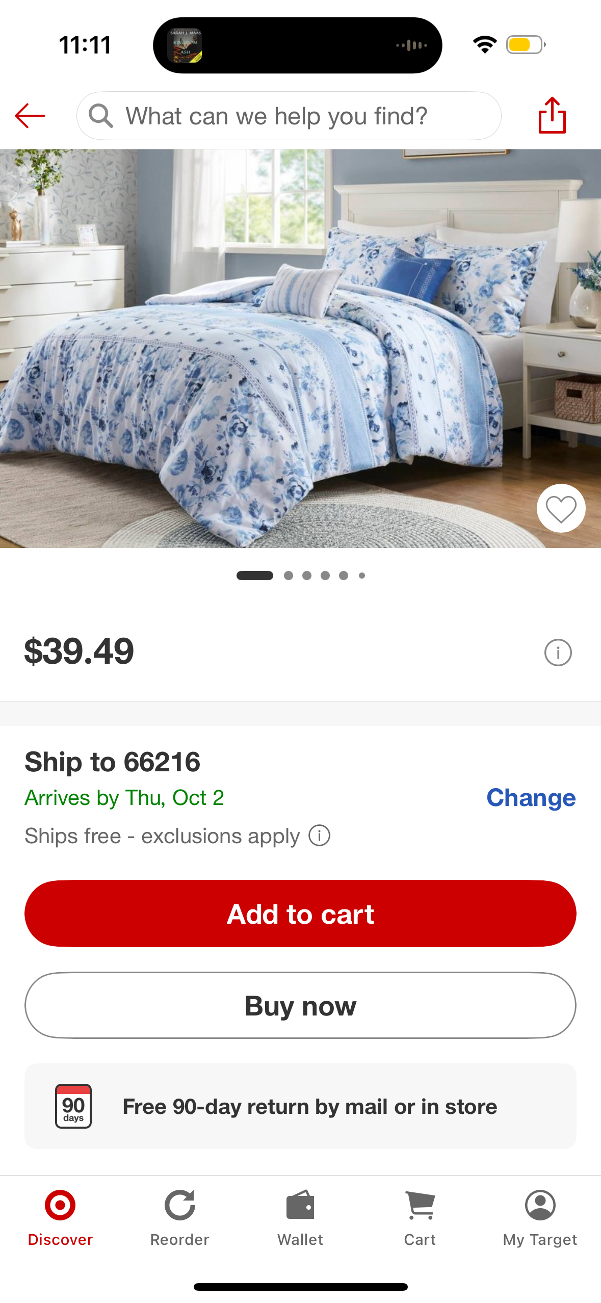 Intelligent Design Twin/Twin XL Lena Floral Striped Comforter Set Blue: Hypoallergenic Dorm Bedding, OEKO-TEX Certified
