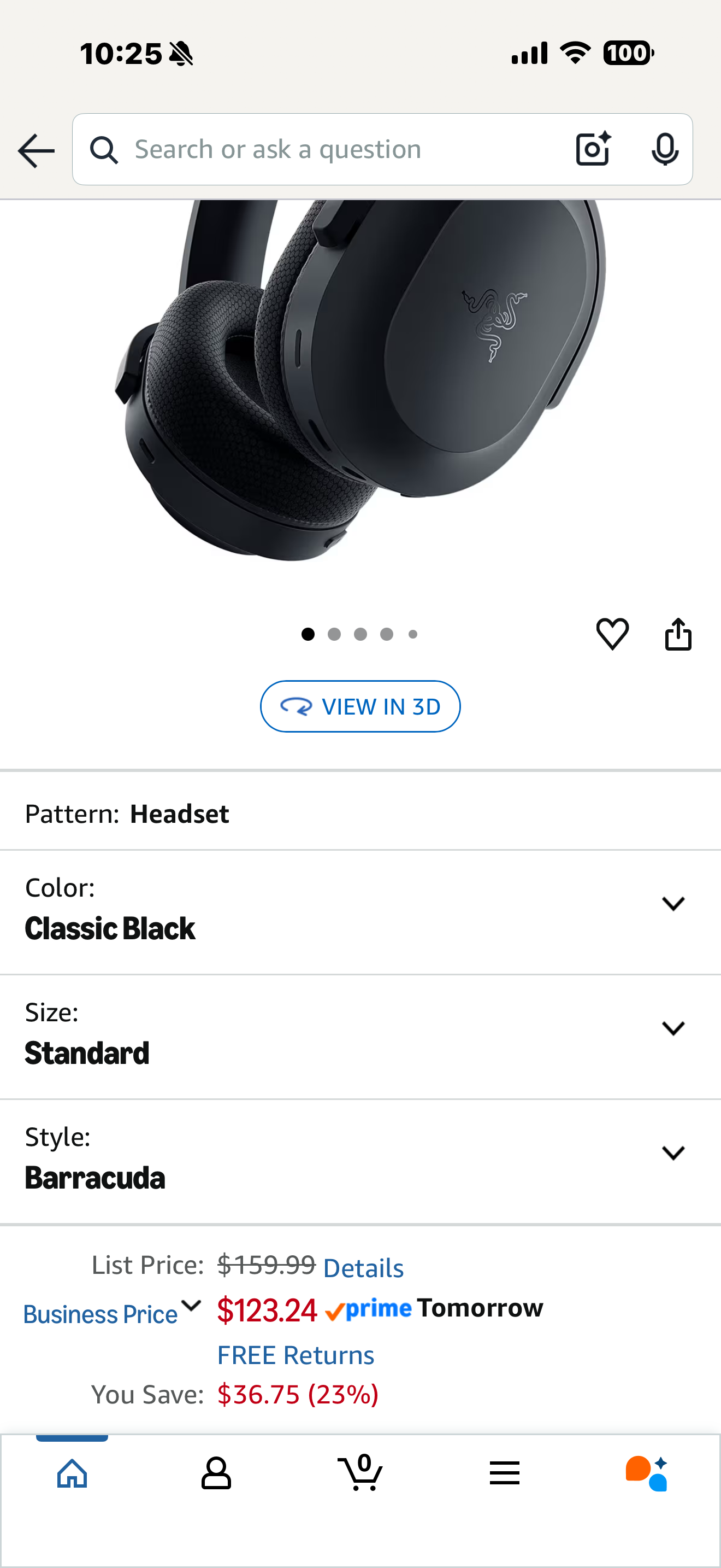 Razer Barracuda Wireless Gaming & Mobile Headset (PC, PlayStation, Switch 2, Android, iOS): 2.4GHz Wireless + Bluetooth - Integrated Noise-Cancelling Mic - 50mm Drivers - 40 Hr Battery - Black