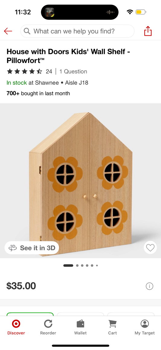 House with Doors Kids' Wall Shelf - Pillowfort™