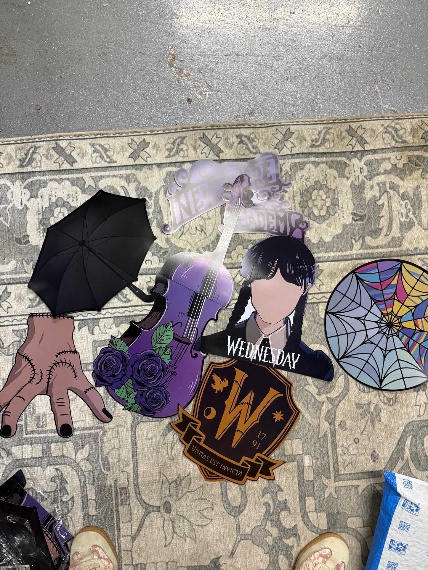 Wednesday Trunk or Treat Halloween Decorations