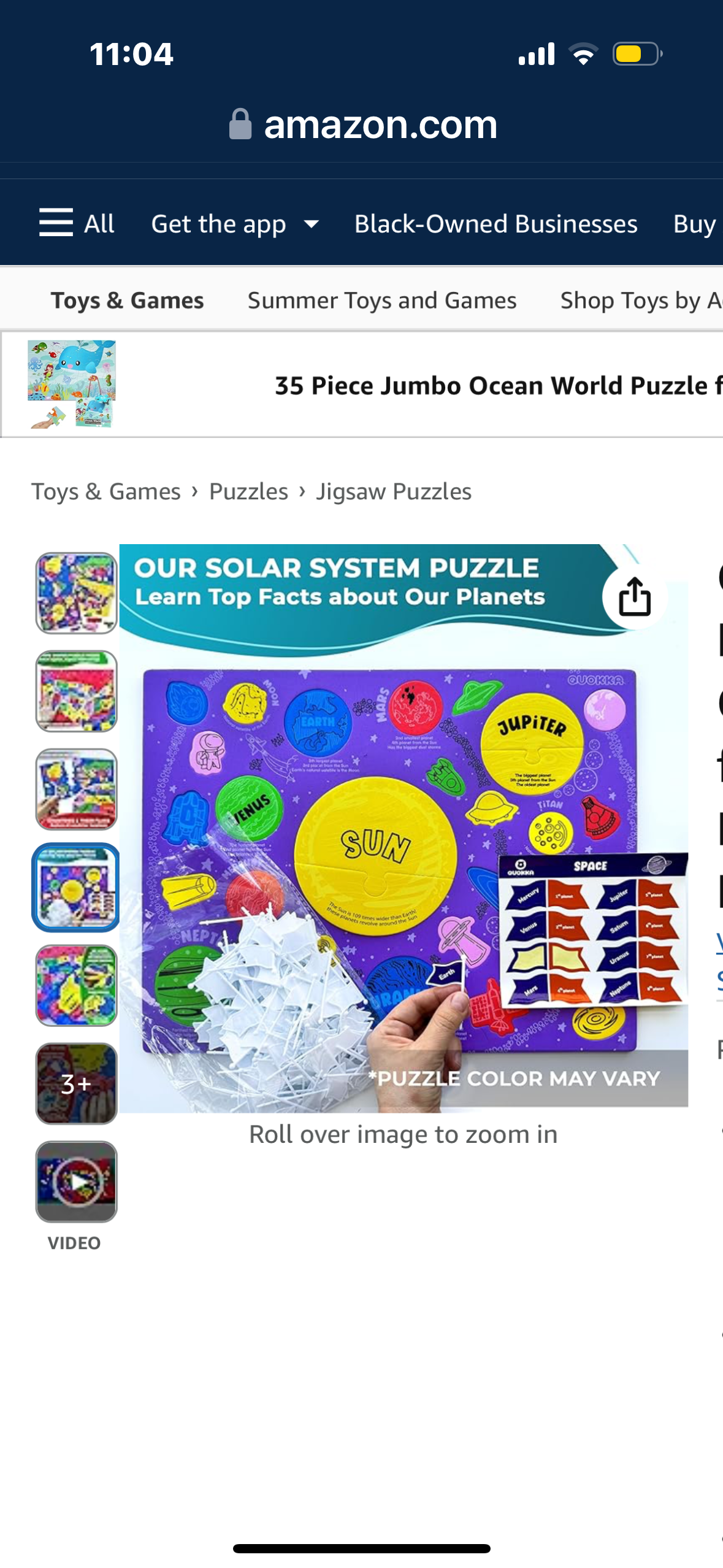 QUOKKA Set of 3 Foam Puzzles for Toddlers Ages 4-6 - Geography Educational Games for Kids 5-7 Years Old