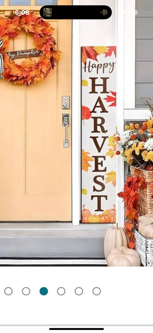 Fall Wooden Porch Sign Autumn Harvest Welcome Porch Decor Hanging Sign for Fall Harvest Thanksgiving Front Porch Yard Outdoor Decorations