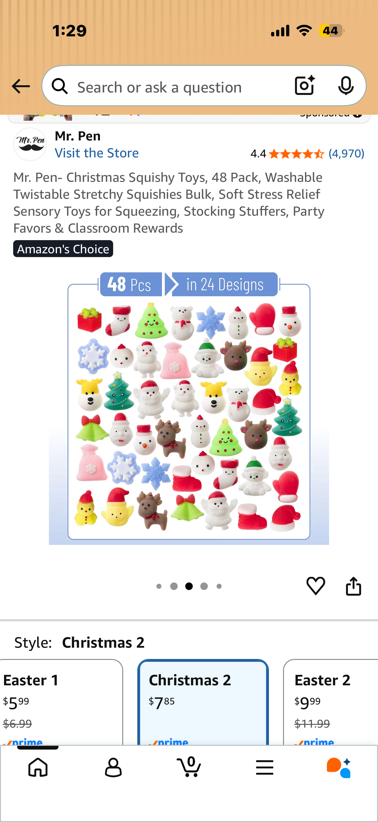Mr. Pen- Christmas Squishy Toys, 48 Pack, Washable Twistable Stretchy Squishies Bulk, Soft Stress Relief Sensory Toys for Squeezing, Stocking Stuffers, Party Favors & Classroom Rewards