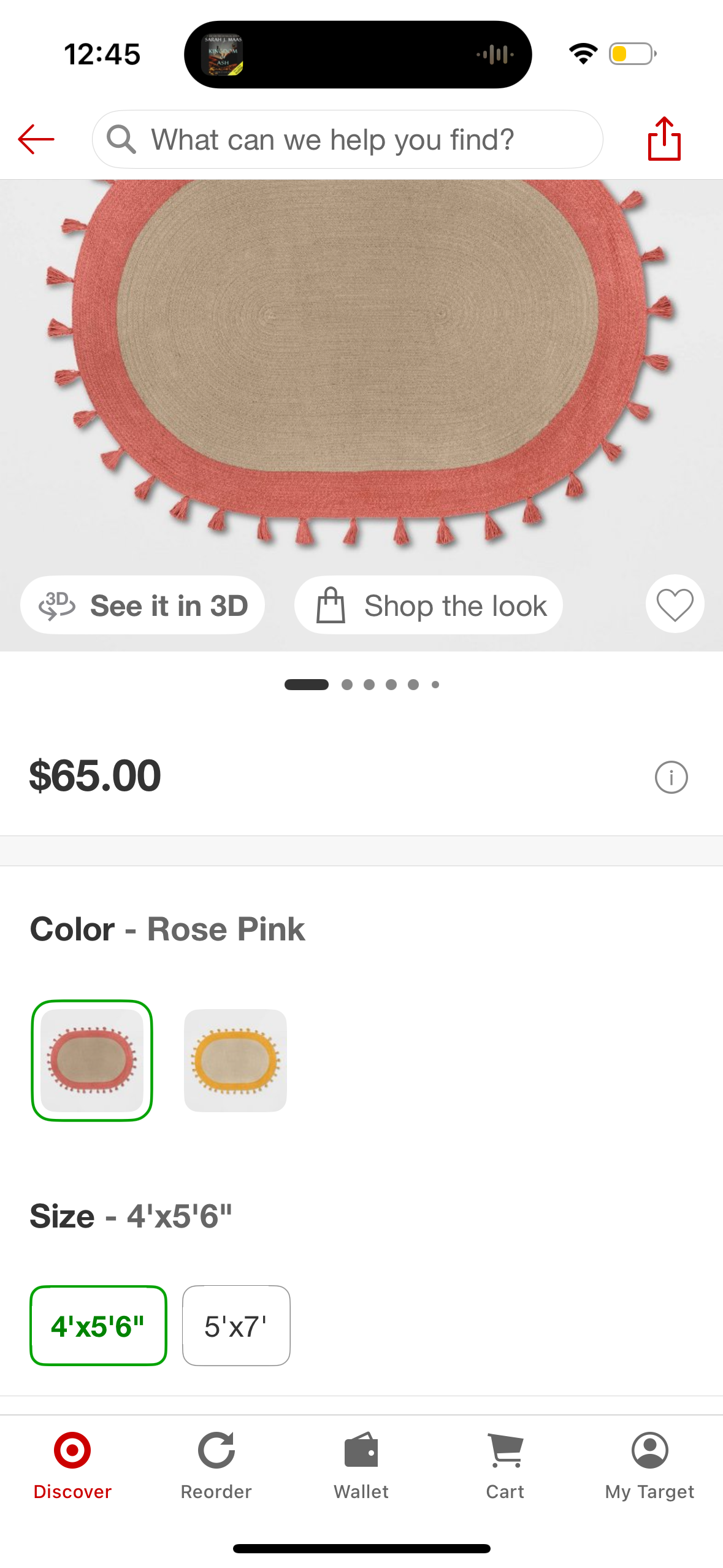 4'x5'6" Oval Braided Border Kids' Rug Rose Pink - Pillowfort™: Cotton, Flat Pile, Indoor, Bedroom Decor