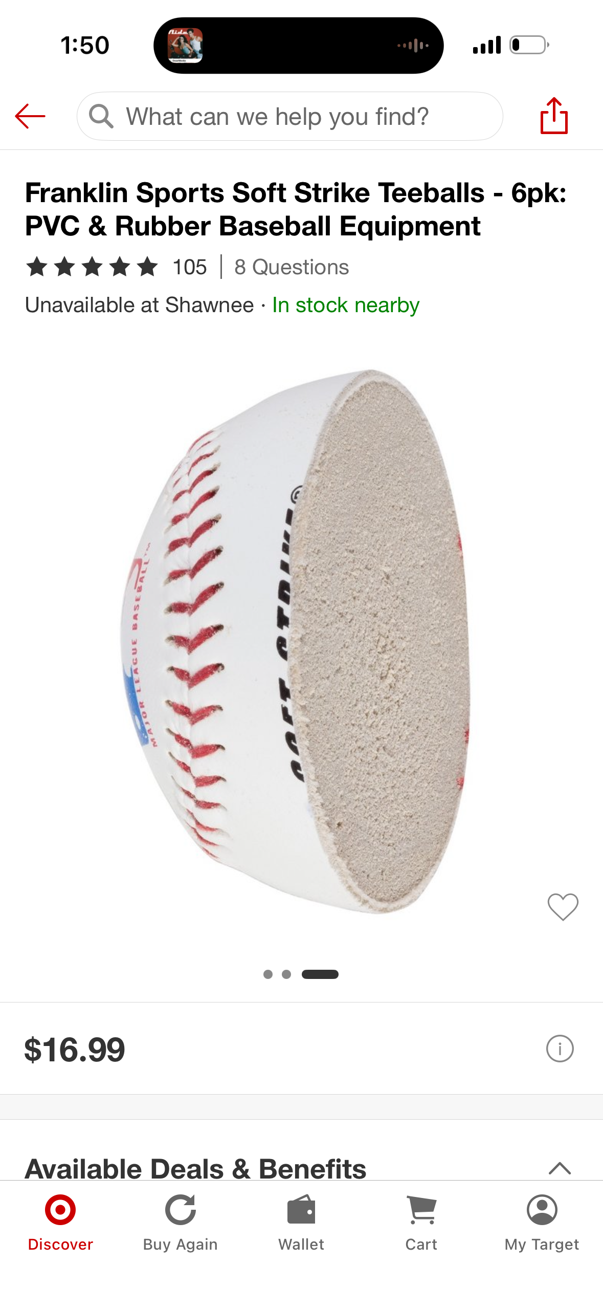Franklin Sports Soft Strike Teeballs - 6pk: PVC & Rubber Baseball Equipment
