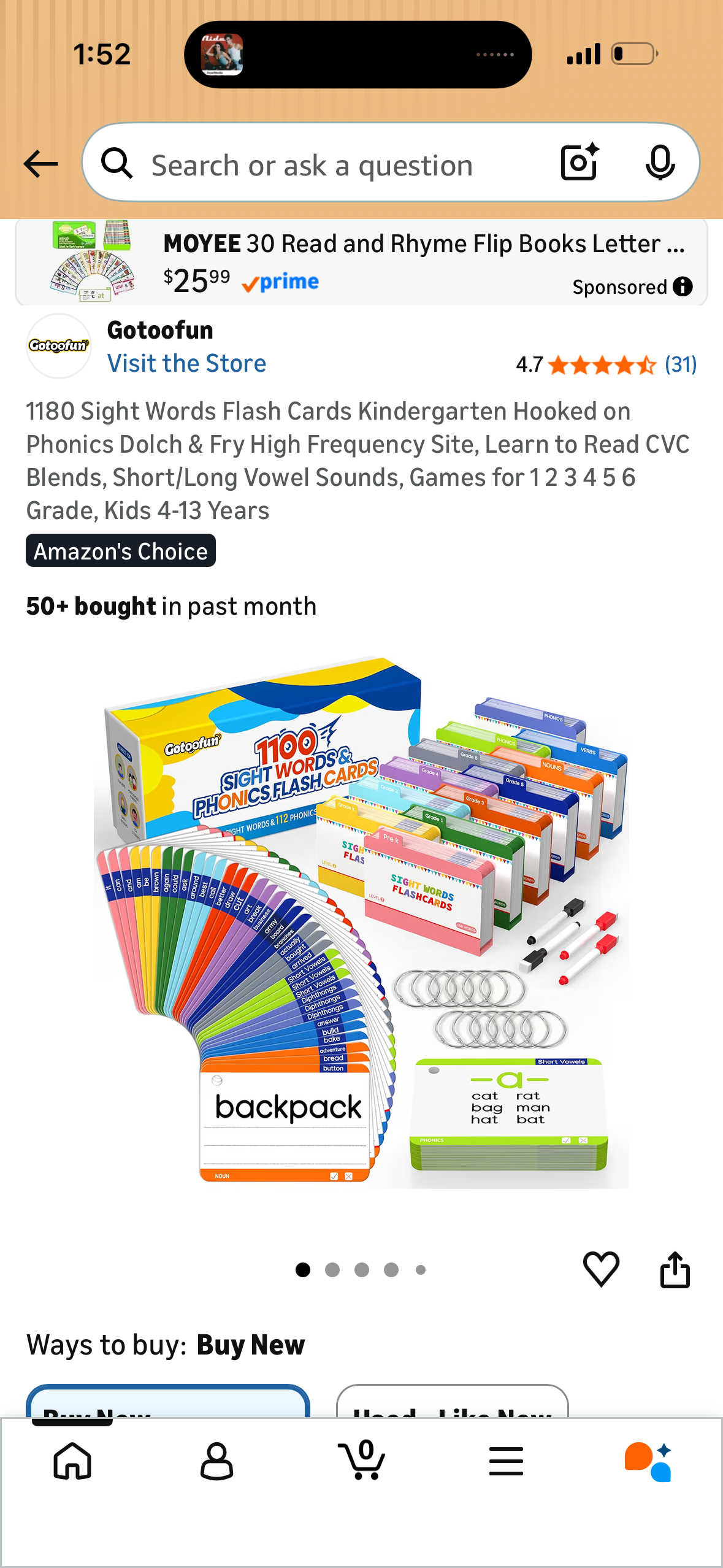 1180 Sight Words Flash Cards Kindergarten Hooked on Phonics Dolch & Fry High Frequency Site, Learn to Read CVC Blends, Short/Long Vowel Sounds, Games for 1 2 3 4 5 6 Grade, Kids 4-13 Years