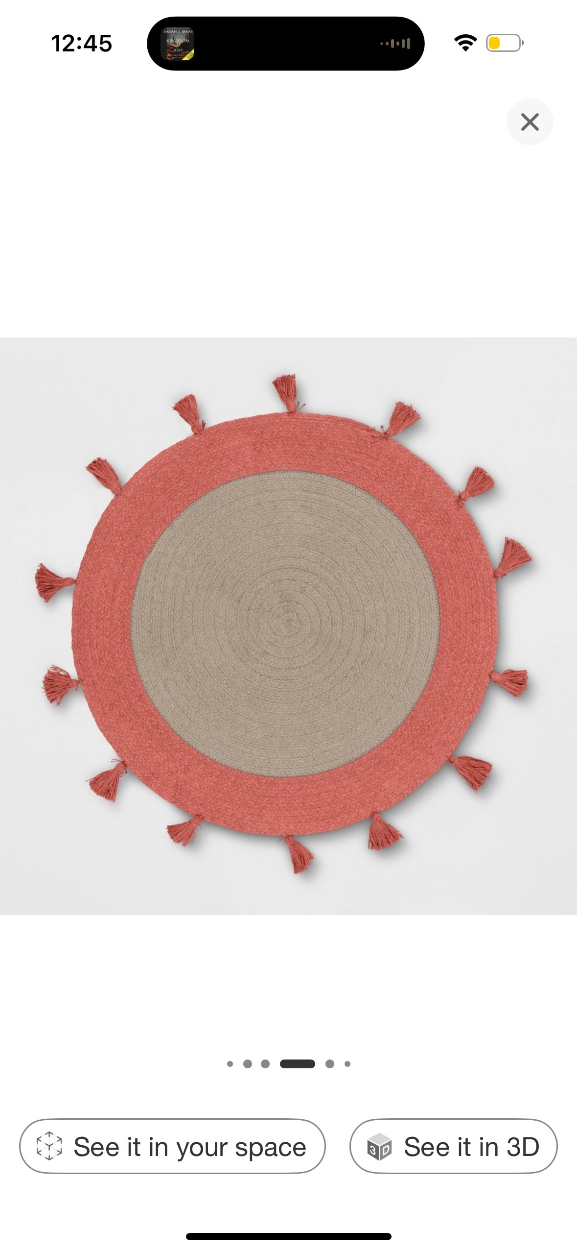 4'x5'6" Oval Braided Border Kids' Rug Rose Pink - Pillowfort™: Cotton, Flat Pile, Indoor, Bedroom Decor