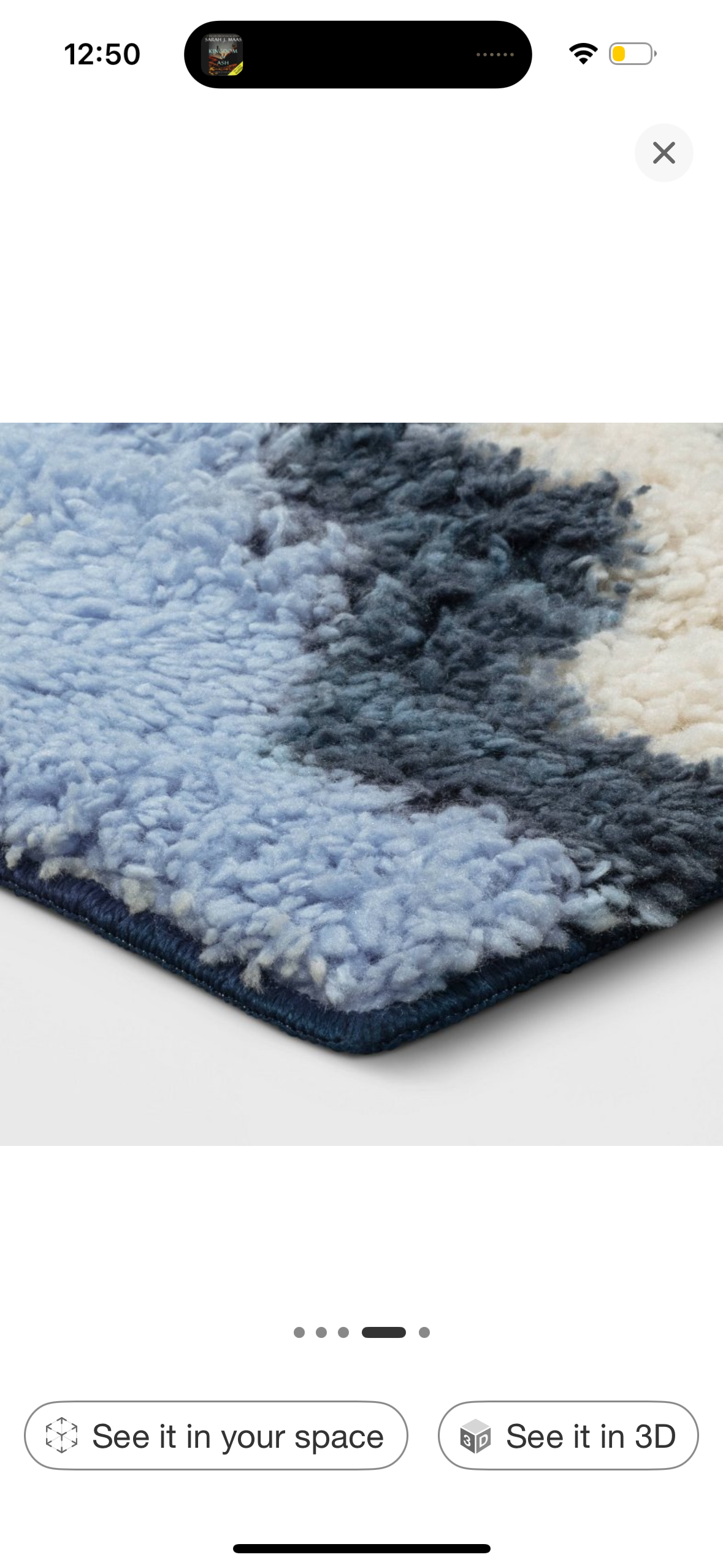 4'x6' Waves Area Kids' Rug Blue/Green - Pillowfort™: Tufted High Pile, Skid-Resistant, OEKO-TEX Certified