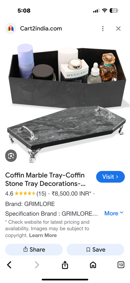 Coffin Marble Tray