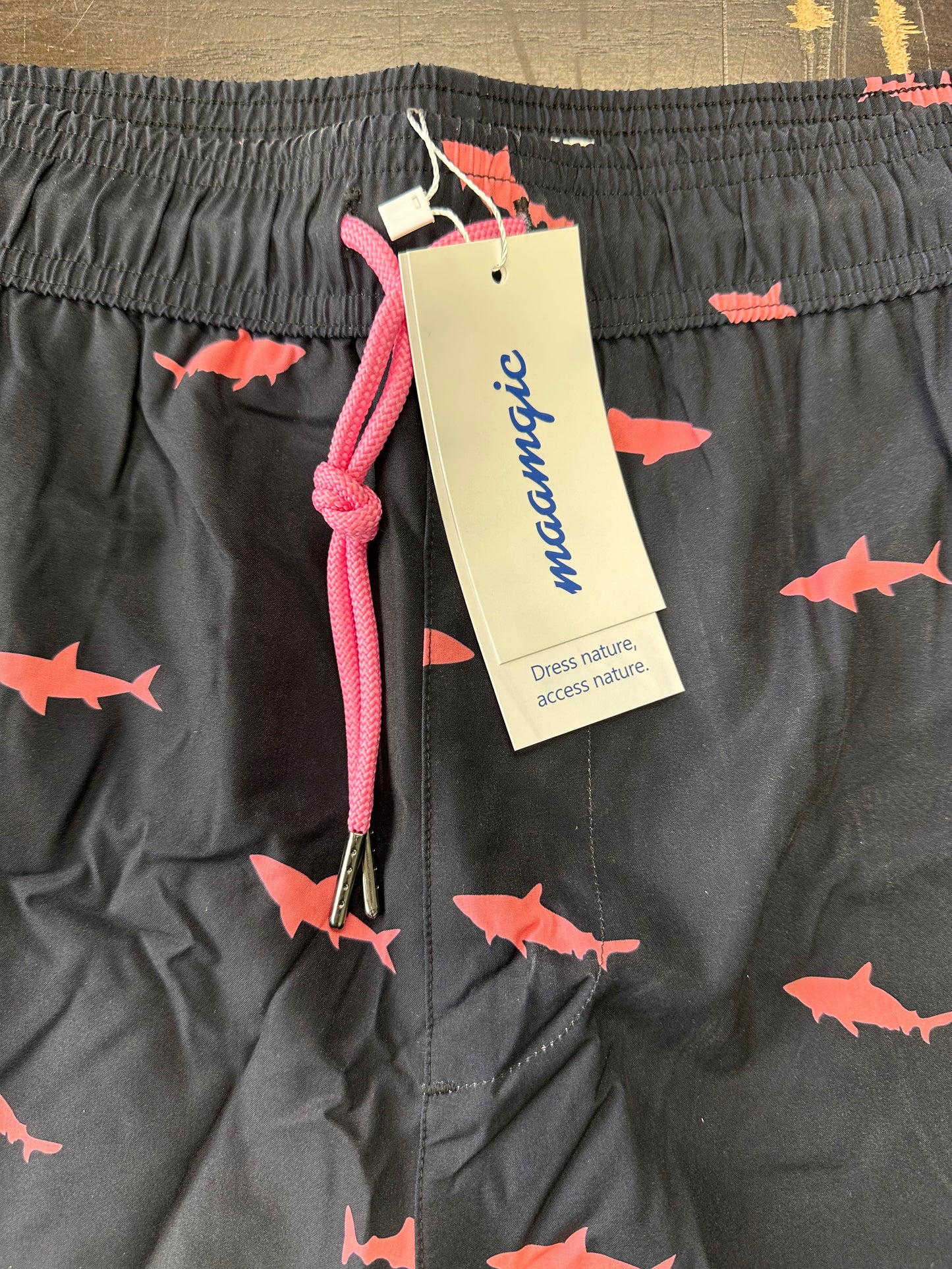 2 in 1 Mens Swim Trunks, 7 Inch Swim Suit Board Shorts (Size XXL)