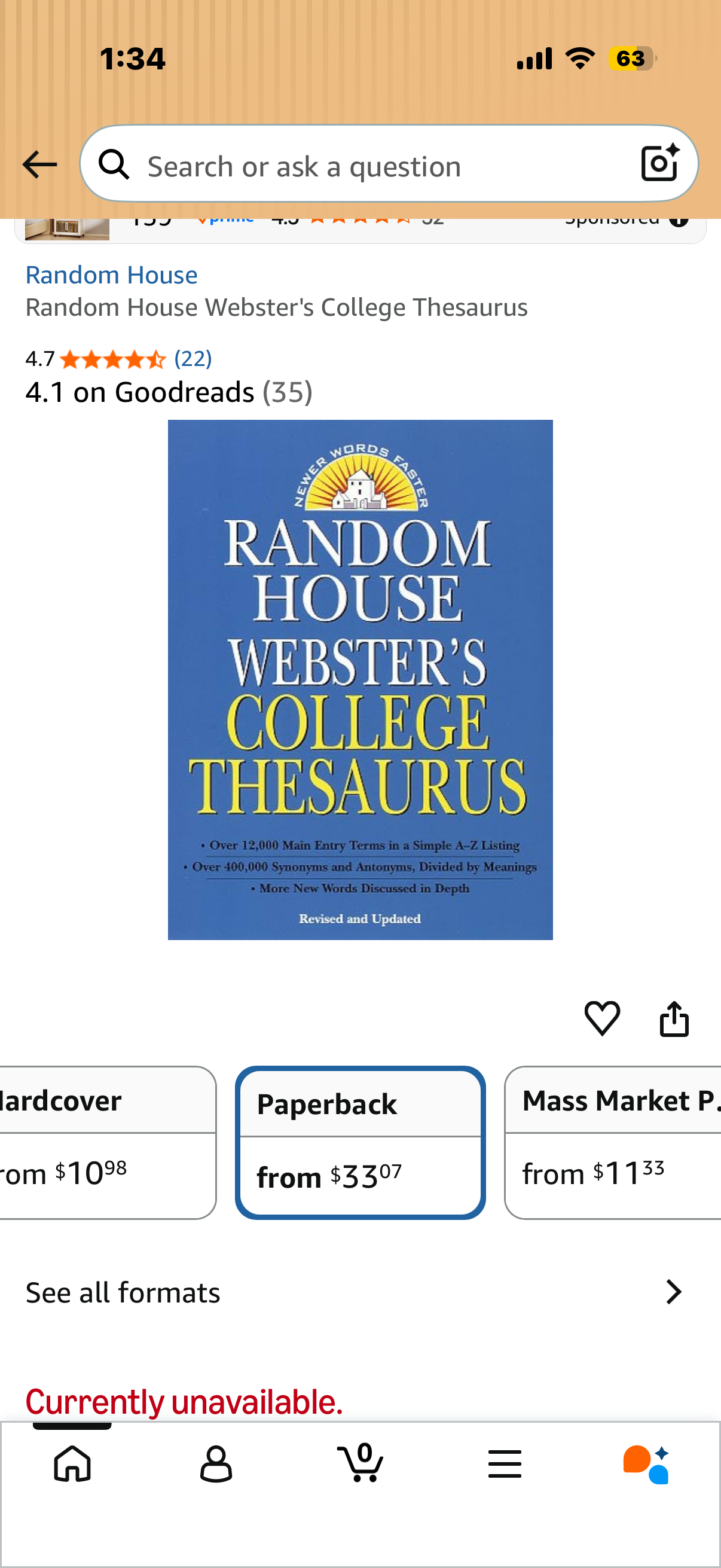 Random House Webster's College Thesaurus