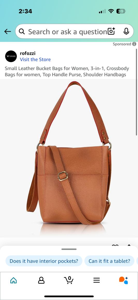 Small Leather Bucket Bags for Women, 3-in-1, Crossbody Bags for women, Top Handle Purse, Shoulder Handbags