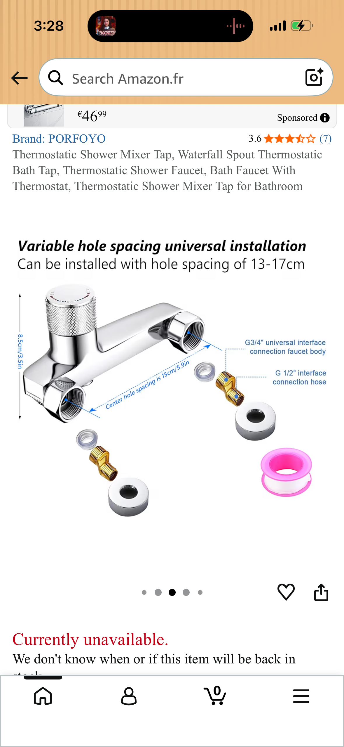 Thermostatic Shower Mixer Tap, Waterfall Spout Thermostatic Bath Tap, Thermostatic Shower Faucet, Bath Faucet With Thermostat, Thermostatic Shower Mixer Tap for Bathroom