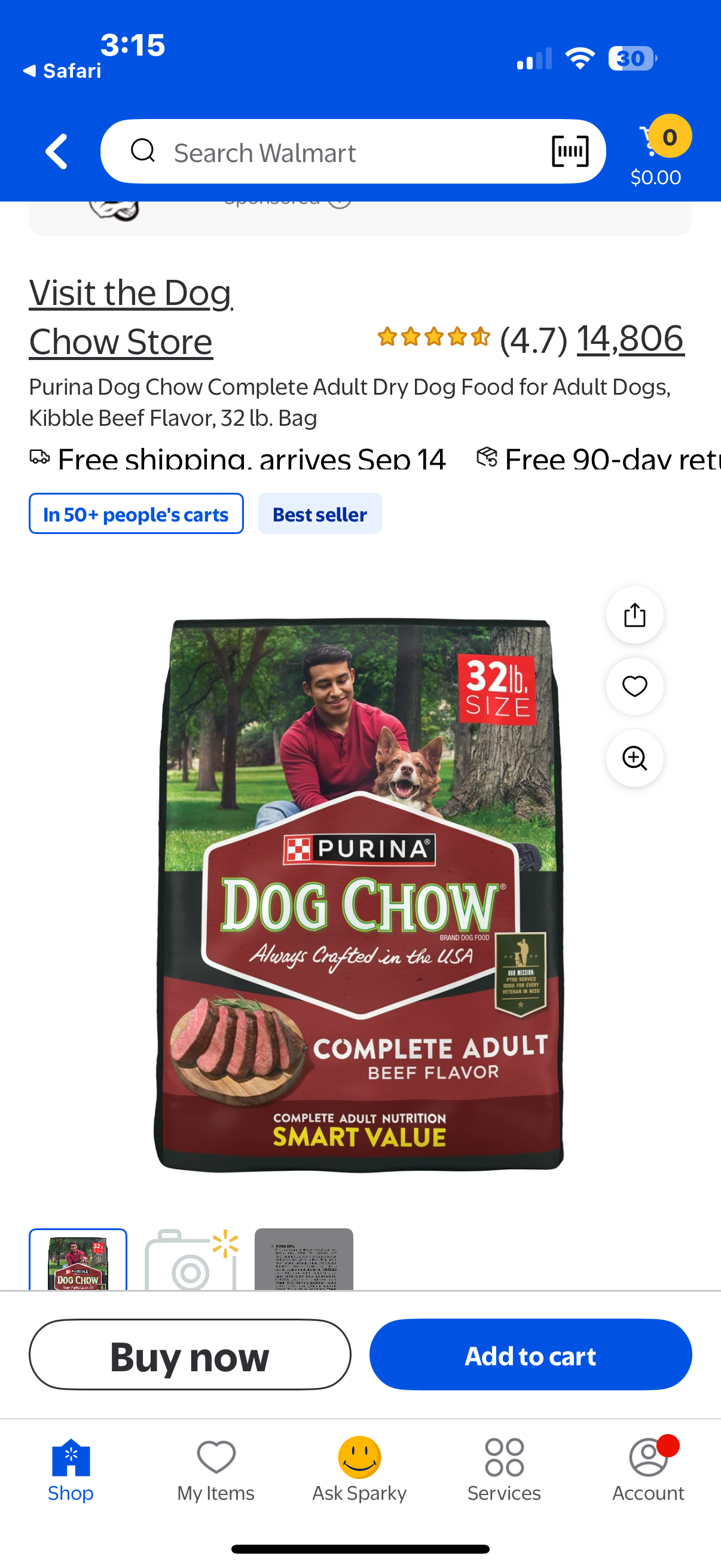 Purina Dog Chow Complete Adult Beef Flavor