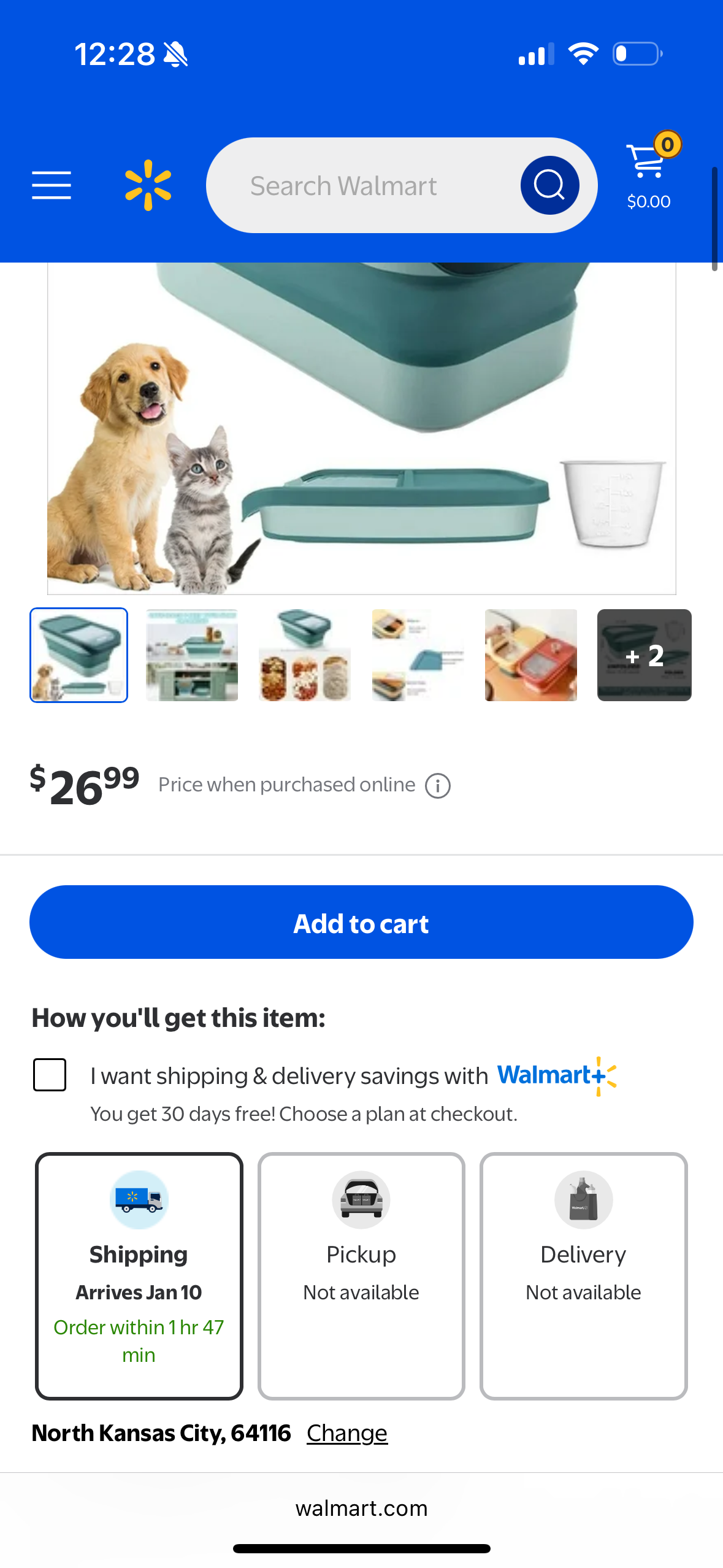 GreenJoy 13-15lb Collapsible Dog Food Container with Sliding Lid, Measuring Cup,Plastic Dog Food Bin