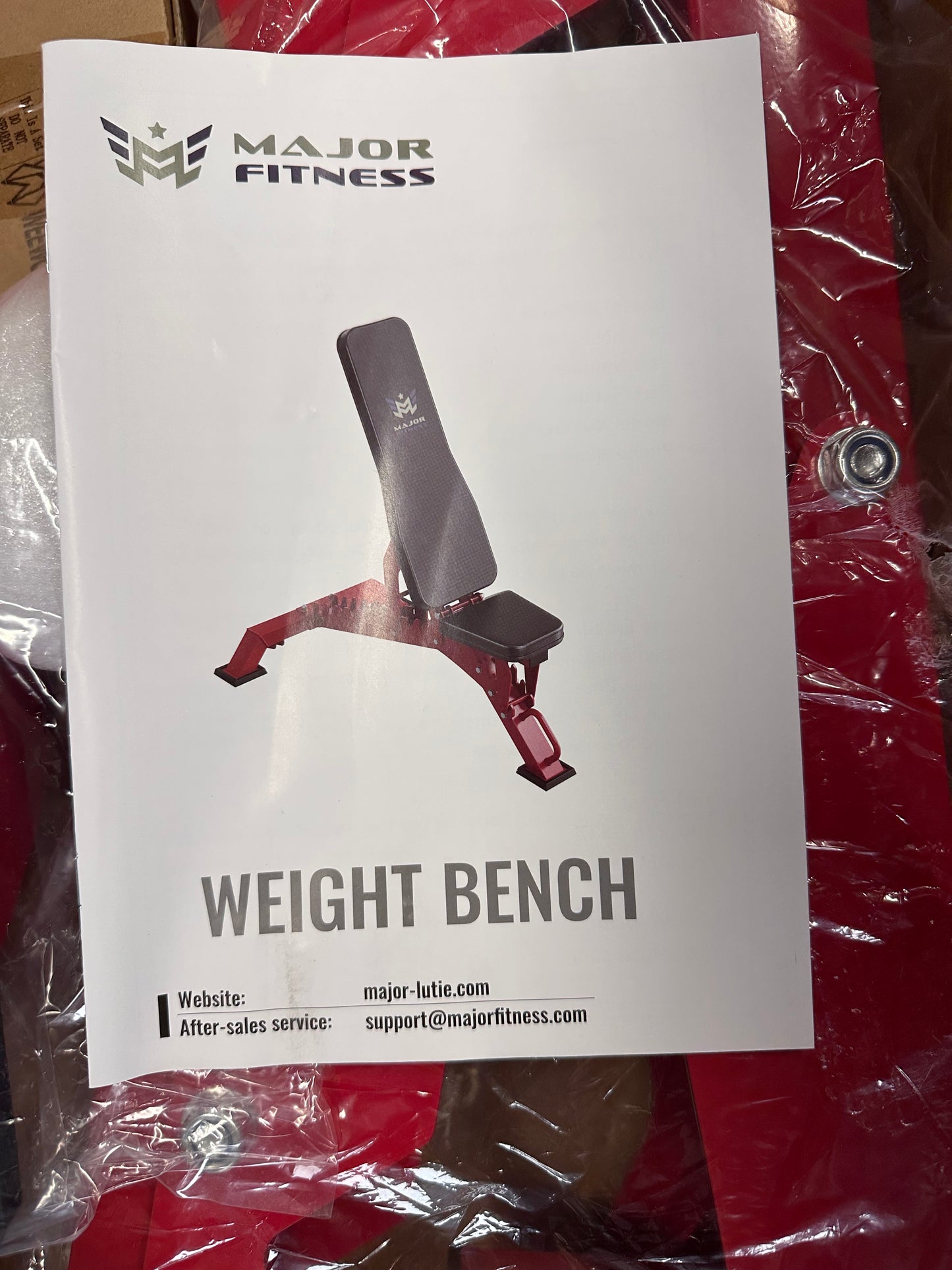 MAJOR FITNESS Weight Bench, Adjustable Workout Bench for Strength Training, Bench Press, and Full-Body Workouts for Home Garage Gym (W505)