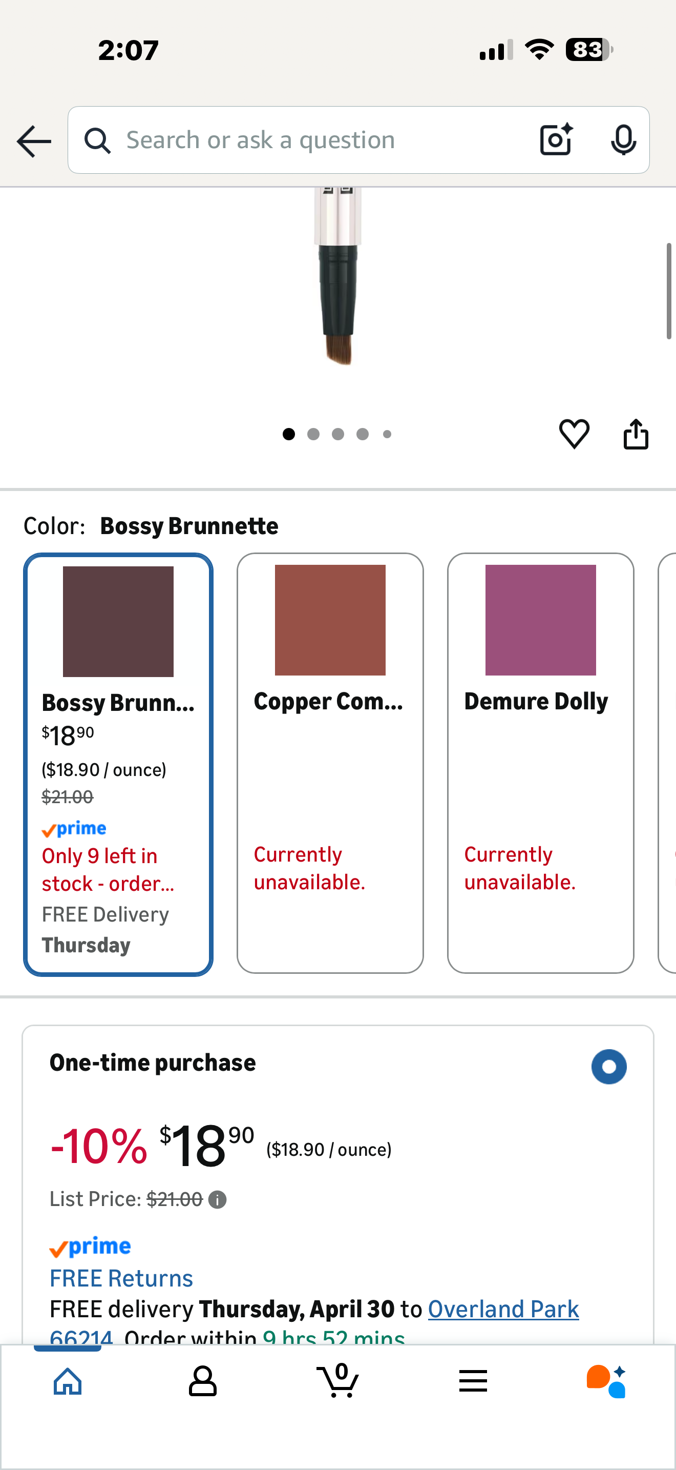 BUXOM Power Line Lasting Eyeliner, Creamy Retractable Eye Liner, Waterproof & Smudge-Proof, Bladed Tip & Built-In Brush to Line & Define Eyes