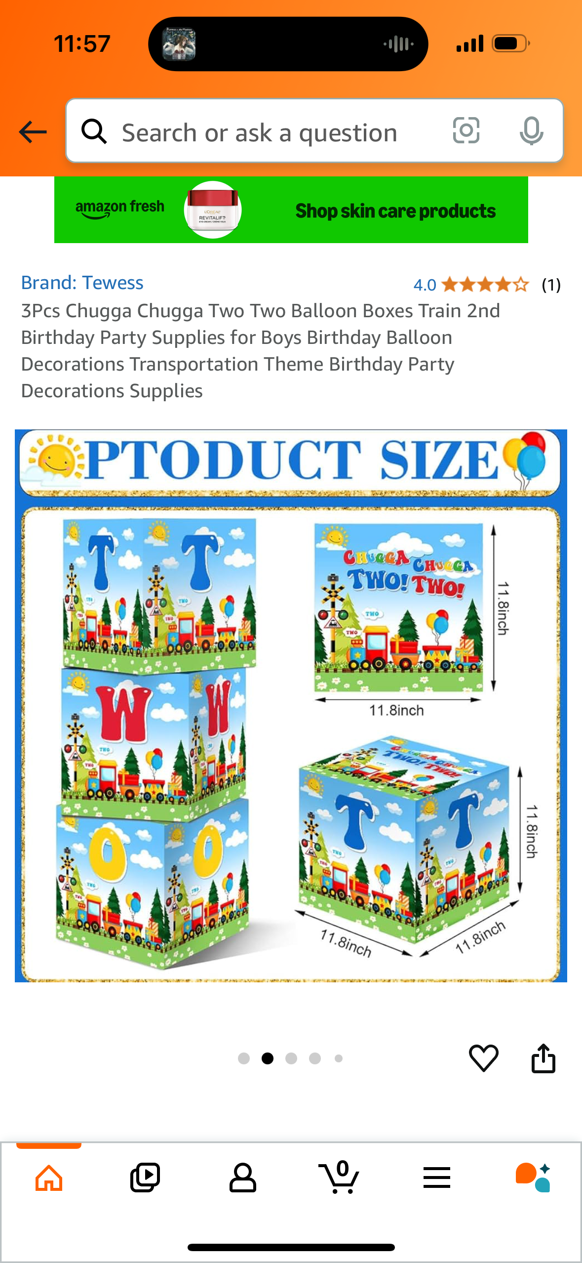 3Pcs Chugga Chugga Two Two Balloon Boxes Train 2nd Birthday Party Supplies for Boys Birthday Balloon Decorations Transportation Theme Birthday Party Decorations Supplies