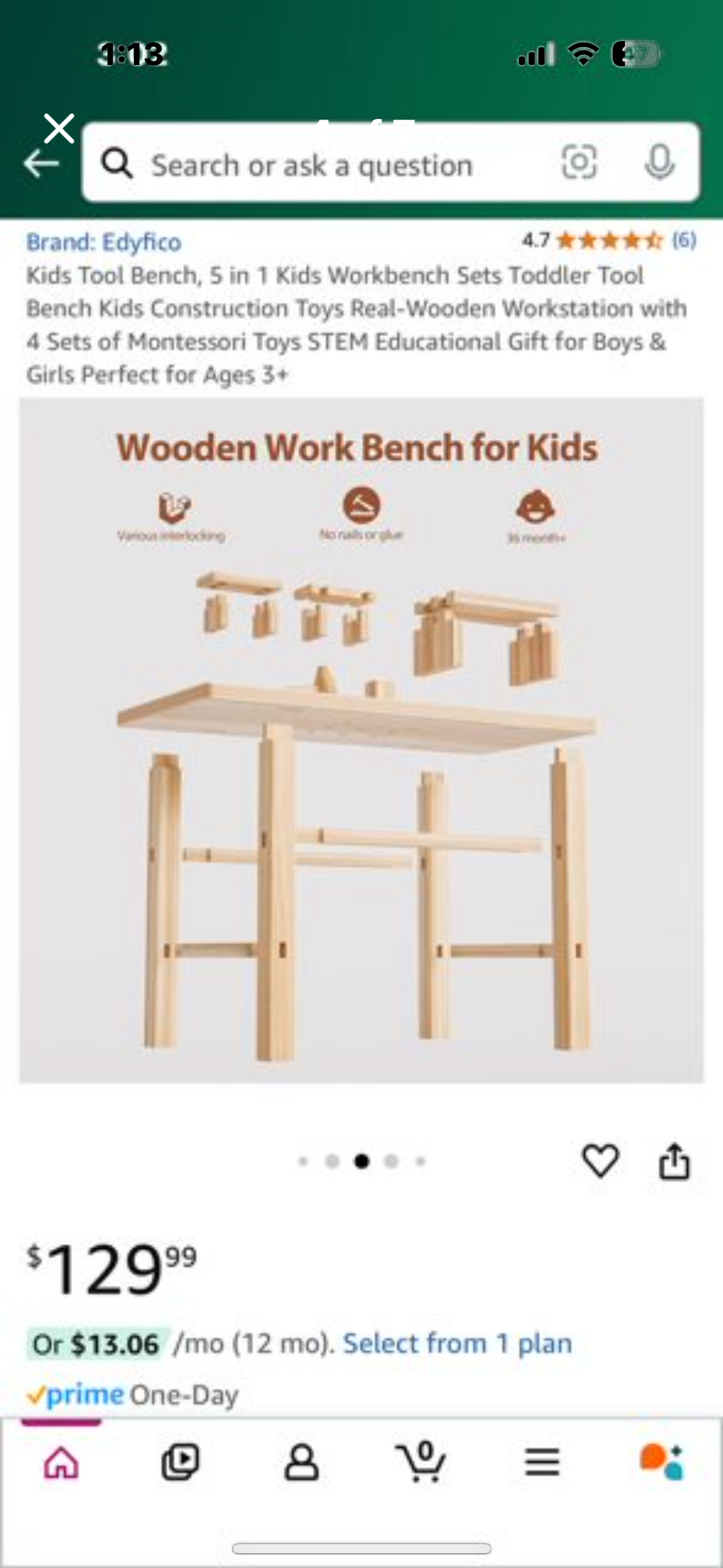 New - Kids Tool Bench, 5 in 1 Kids Workbench with 4 Sets of Montessori Toys. STEM Educational Gift for Boys & Girls Perfect for Ages 3+ (R246)