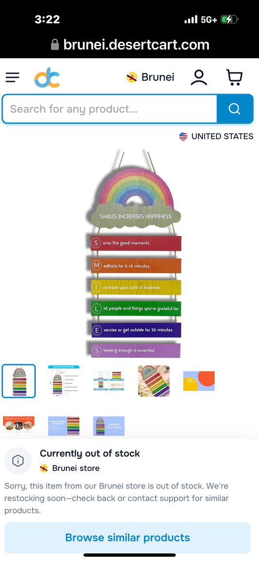 RBN Maison Rainbow Children's Wall Art - Growth Mindset - Techniques to increase wellbeing and happiness