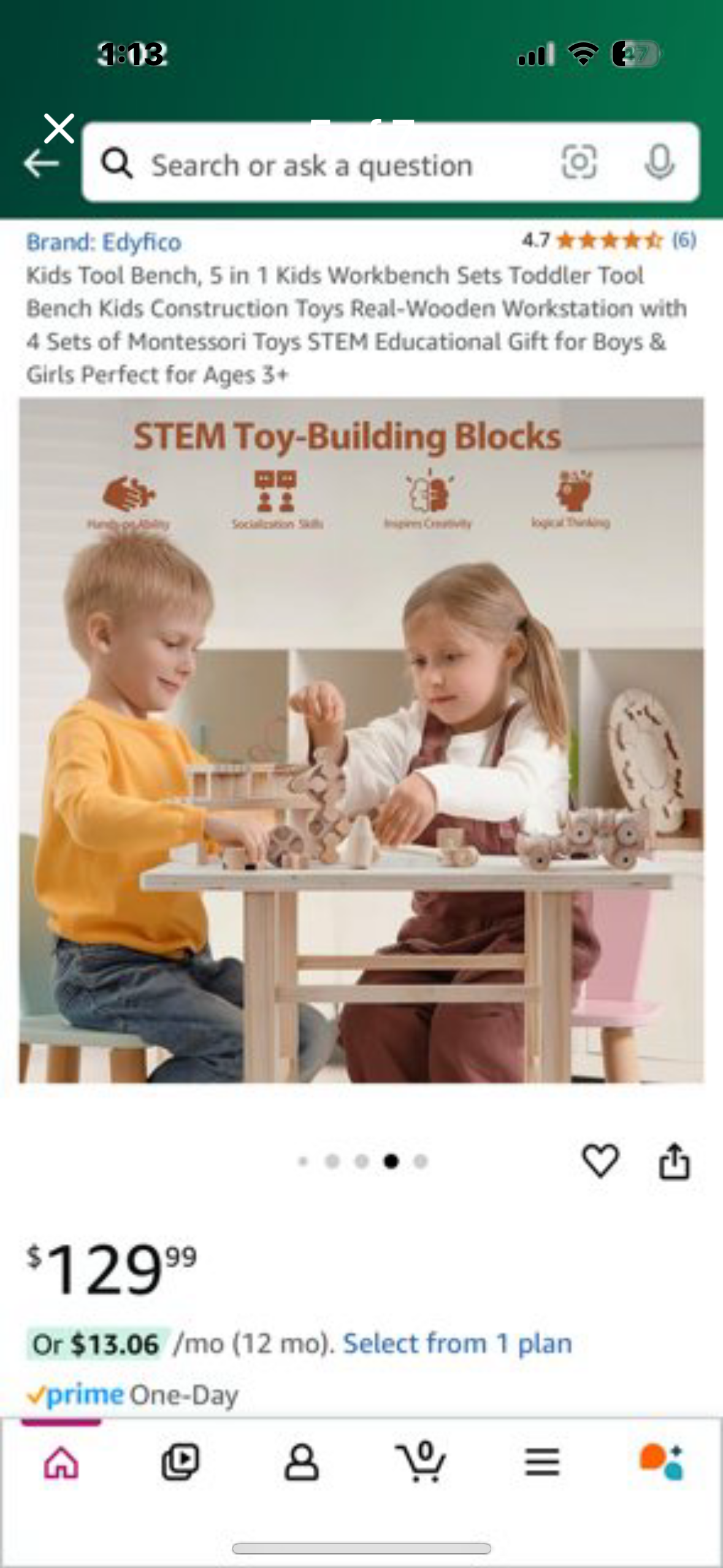 New - Kids Tool Bench, 5 in 1 Kids Workbench with 4 Sets of Montessori Toys. STEM Educational Gift for Boys & Girls Perfect for Ages 3+ (R246)