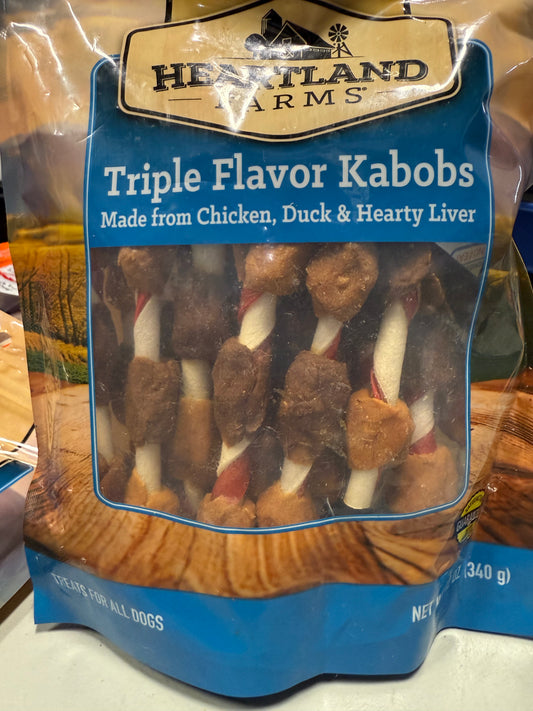 Heartland Farms Triple Flavor Kabobs 12 oz
