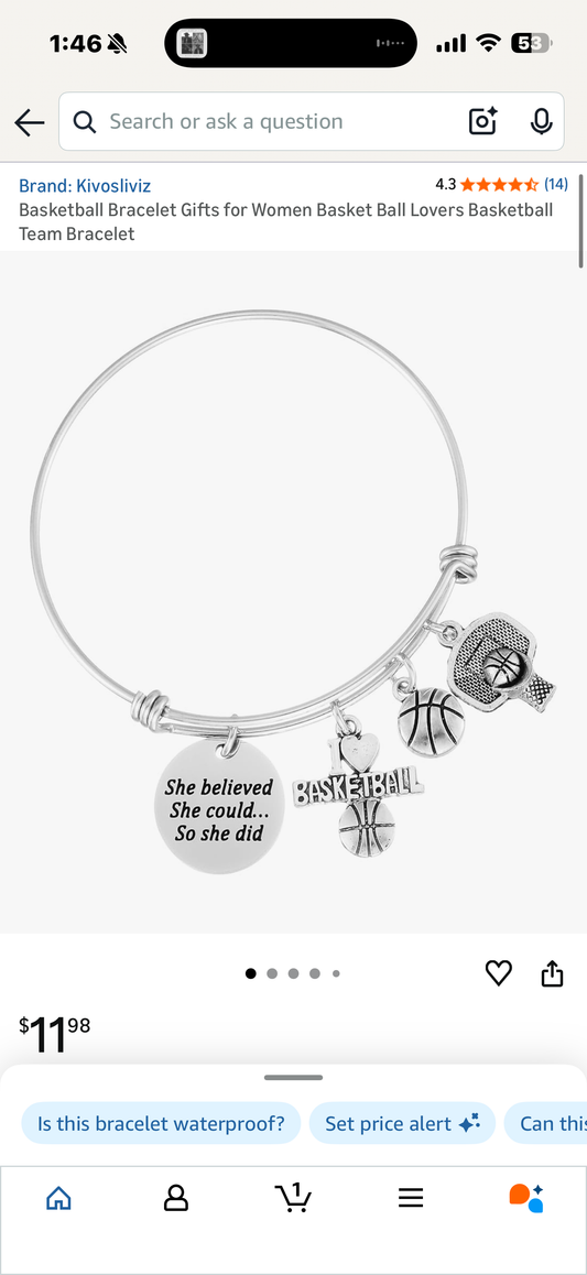 Basketball Bracelet Gifts for Women Basket Ball Lovers Basketball Team Bracelet