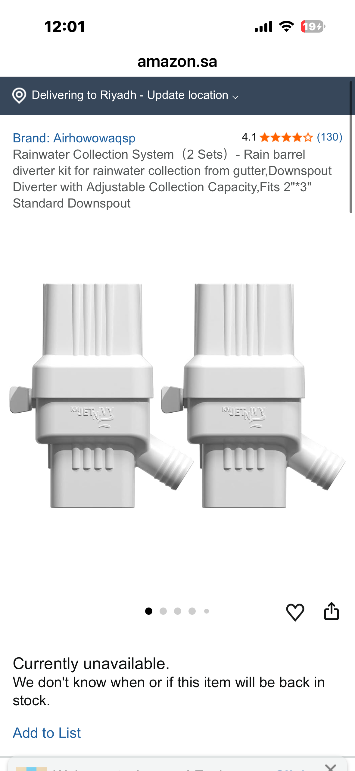 Rainwater Collection System (2 Sets) - Rain barrel diverter kit for rainwater collection from gutter, Downspout Diverter with Adjustable Collection Capacity,Fits 2"*3" Standard Downspout