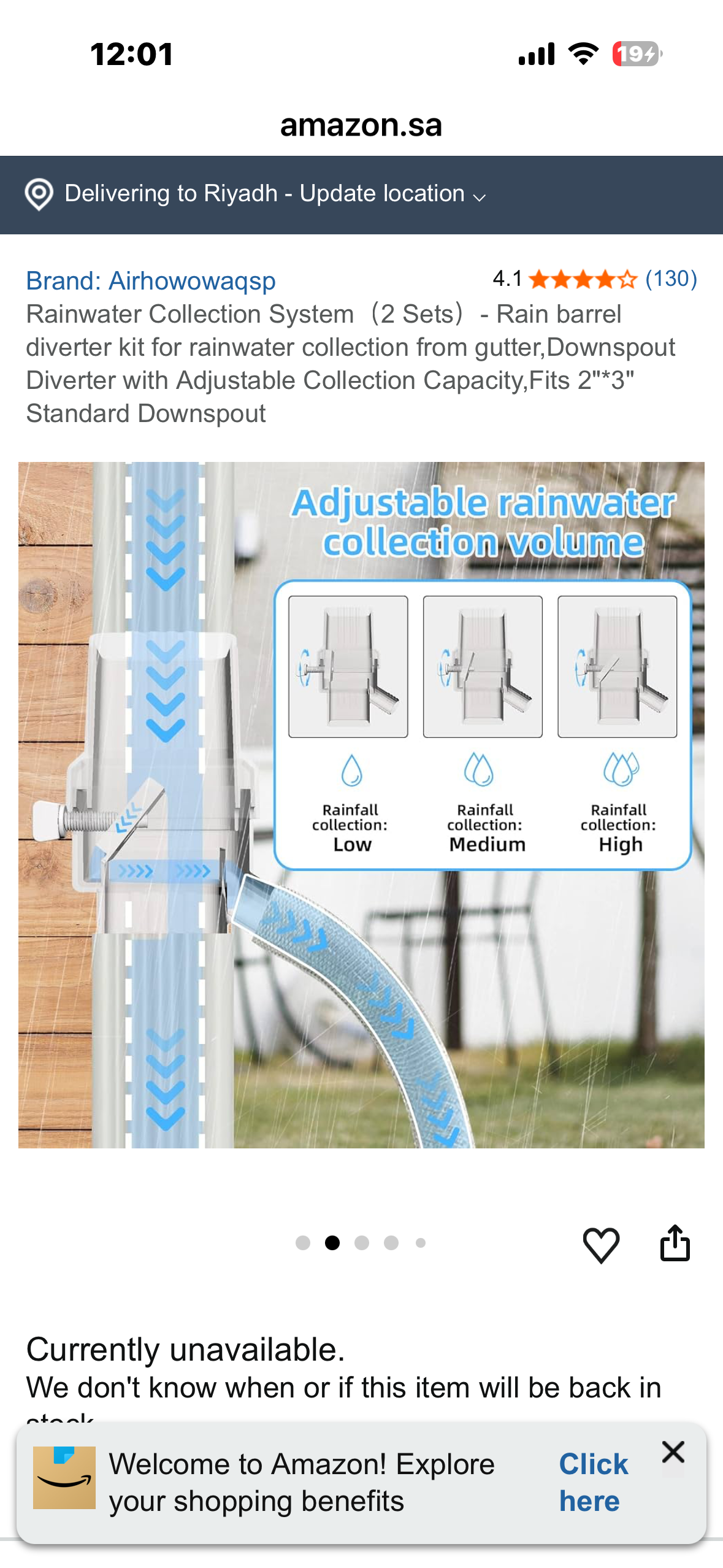 Rainwater Collection System (2 Sets) - Rain barrel diverter kit for rainwater collection from gutter, Downspout Diverter with Adjustable Collection Capacity,Fits 2"*3" Standard Downspout