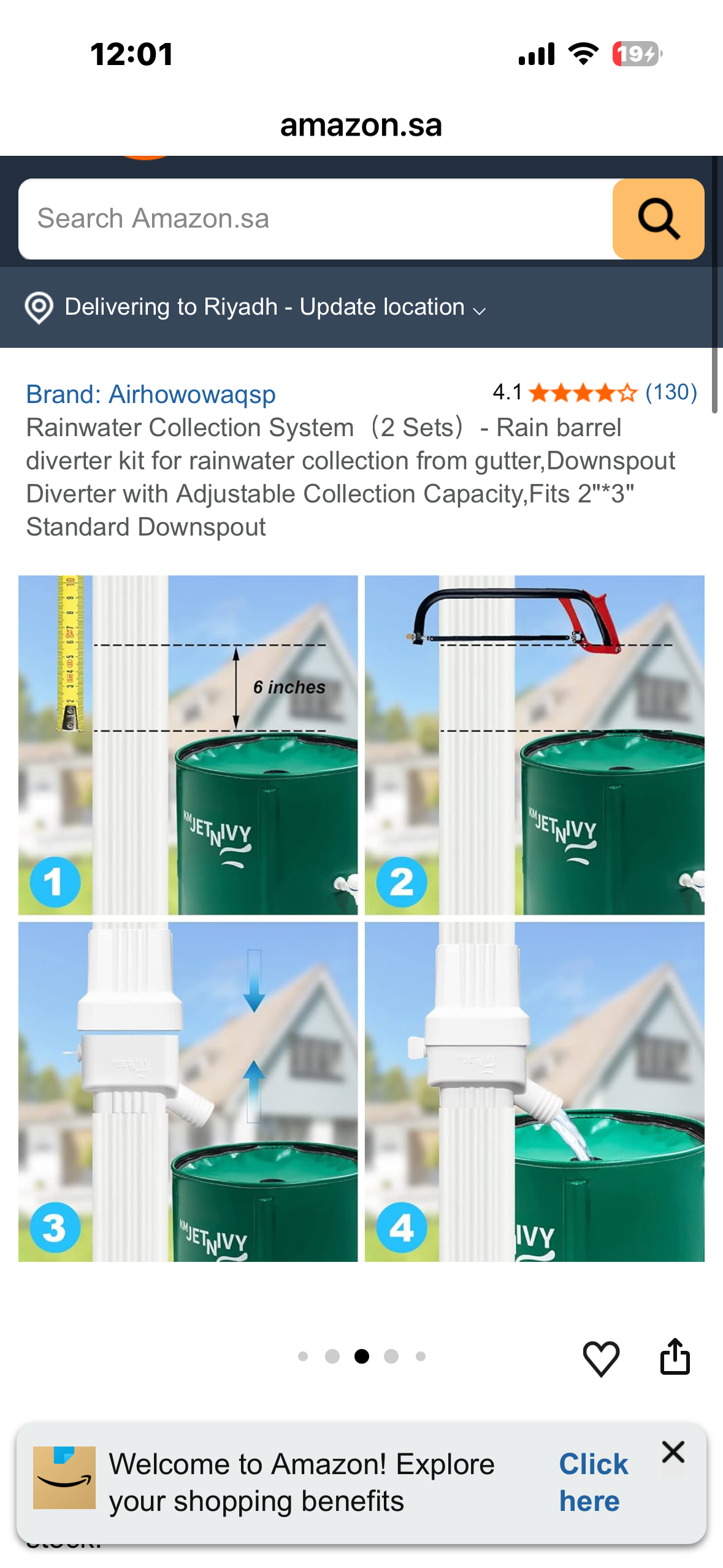 Rainwater Collection System (2 Sets) - Rain barrel diverter kit for rainwater collection from gutter, Downspout Diverter with Adjustable Collection Capacity,Fits 2"*3" Standard Downspout