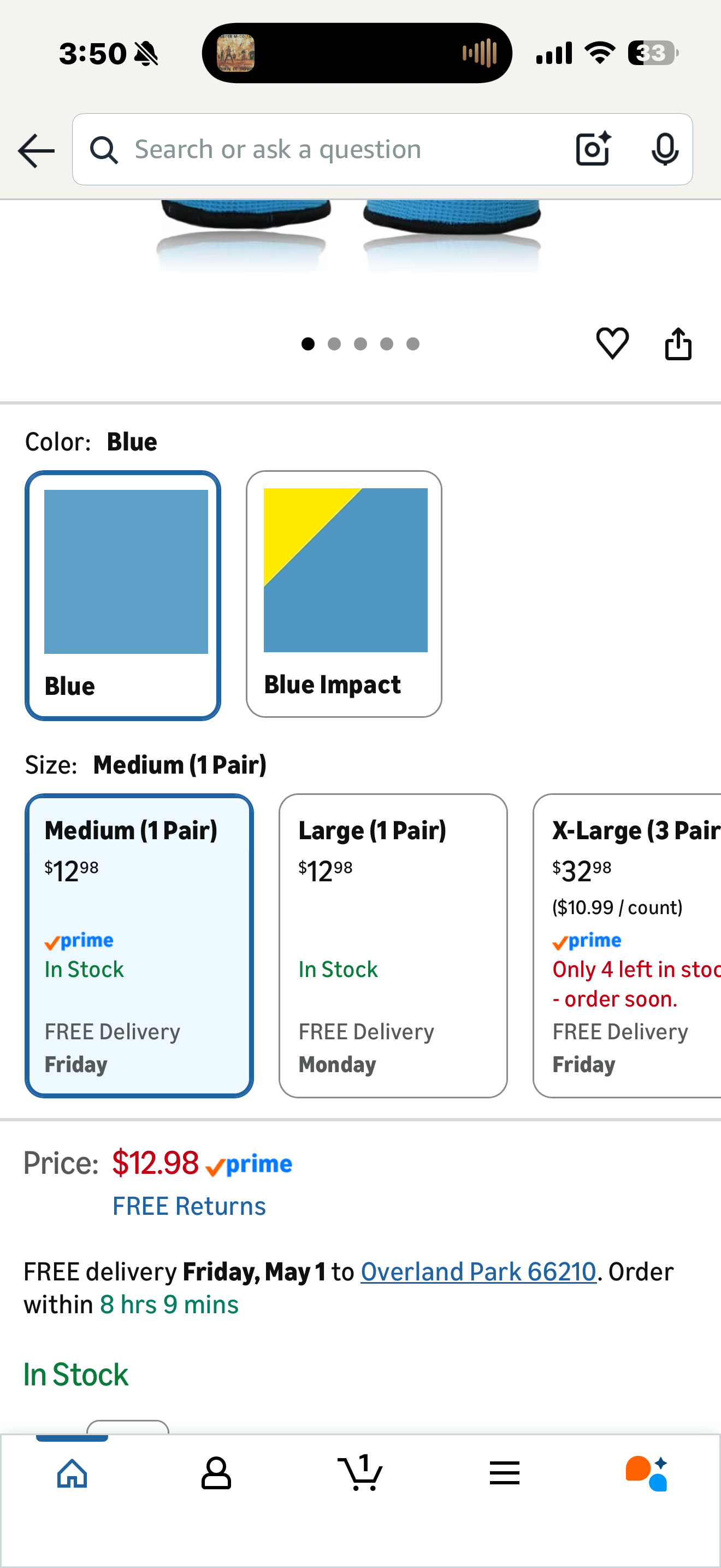 DEX FIT Waterproof Work Gloves WD220 Double, Thermal and Insulated with Warm Fleece, Comfortable and Flexible Fit, Non-slip Sandy Latex Grip, Machine Washable; Blue M (8) 1 Pair (Size Medium)