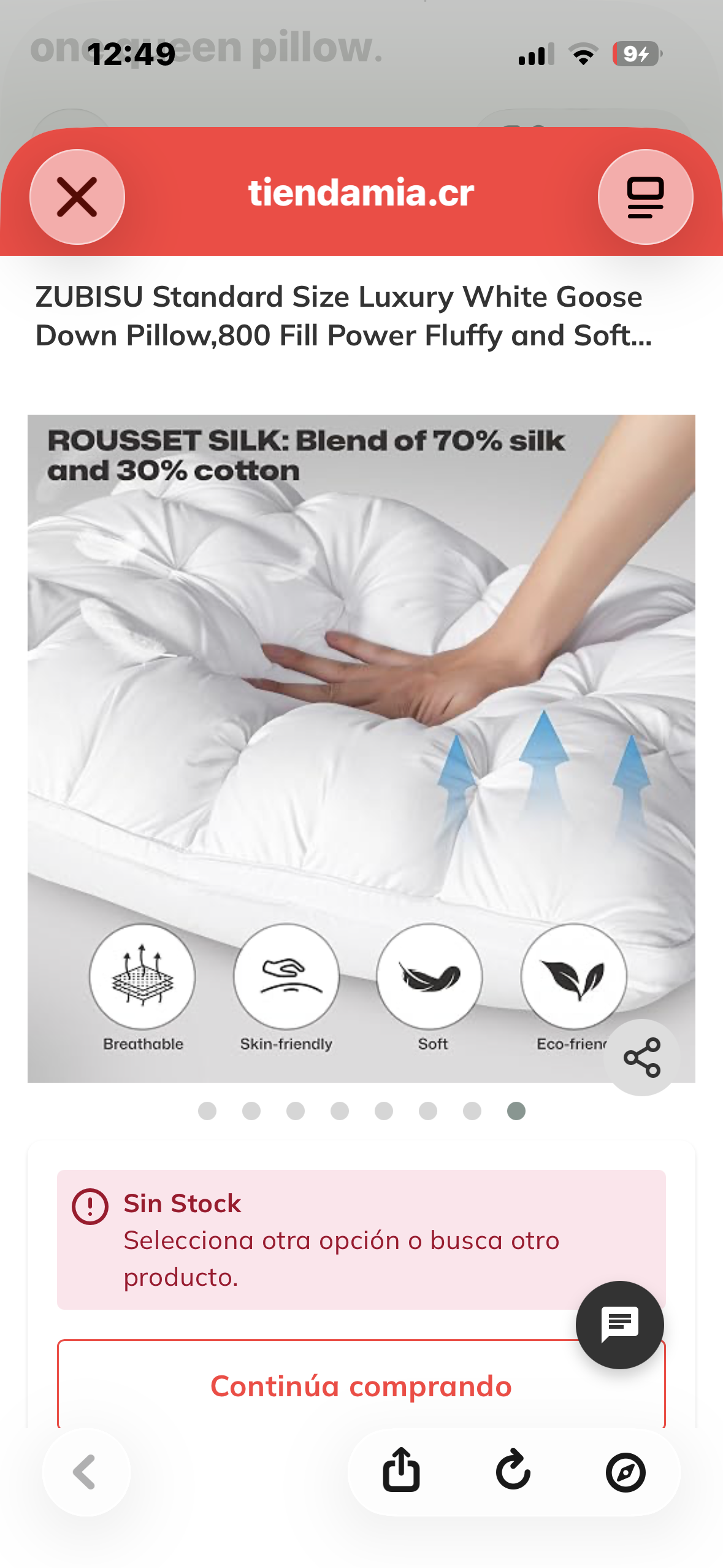Jolusere Queen Size Luxury White Goose Down Pillow,800 Fill Power Fluffy and Soft Hotel Feather Pillow,Ideal Bed Pillows for Side Sleepers,Pack of 1 (Queen, White)