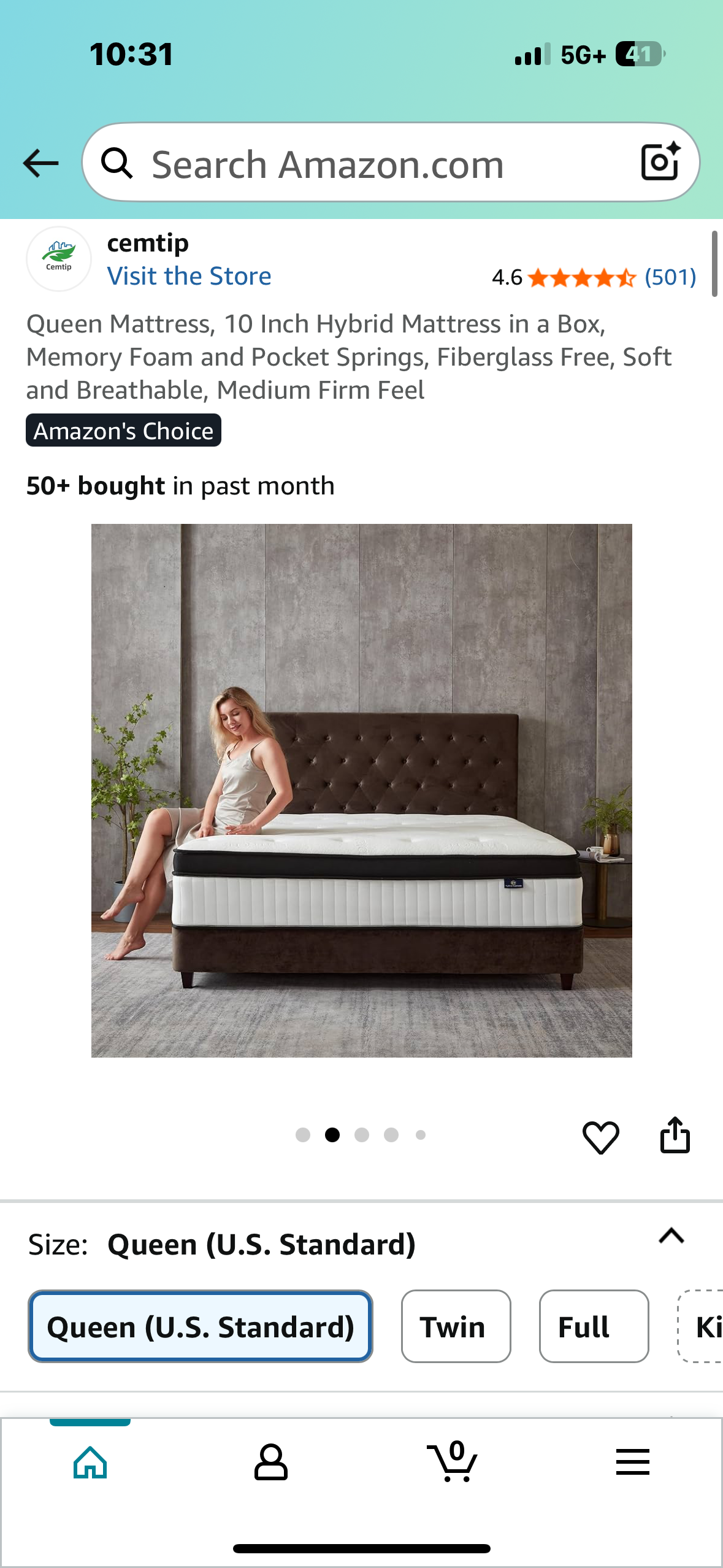 Queen Size Hybrid Mattress (B1073)