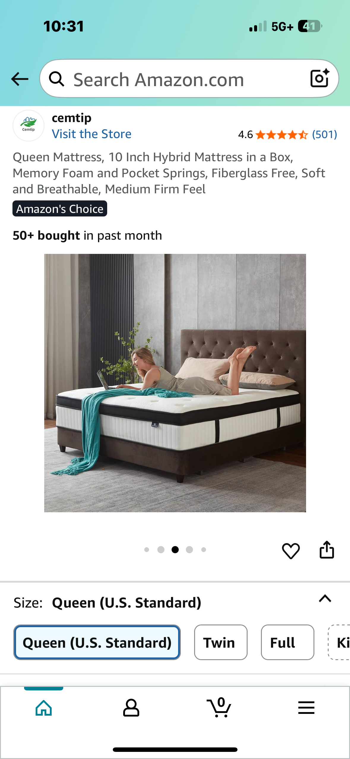 Queen Size Hybrid Mattress (B1073)