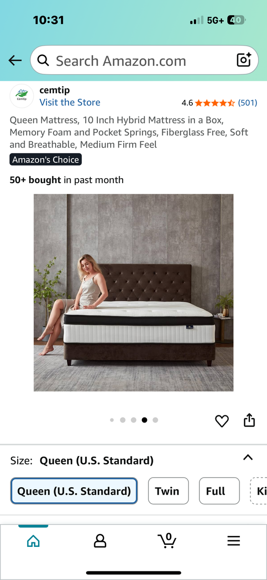 Queen Size Hybrid Mattress (B1073)