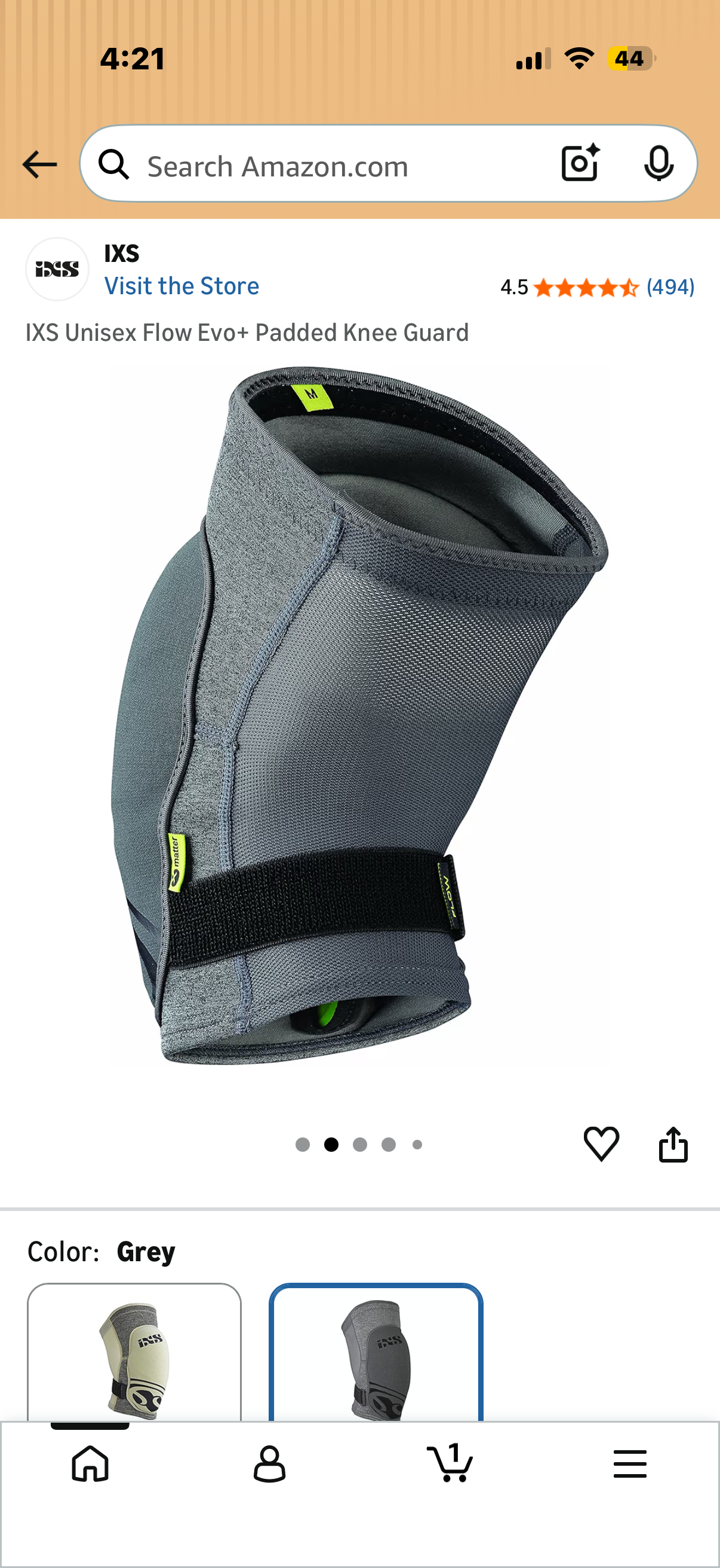IXS Unisex Flow Evo+ Padded Knee Guard