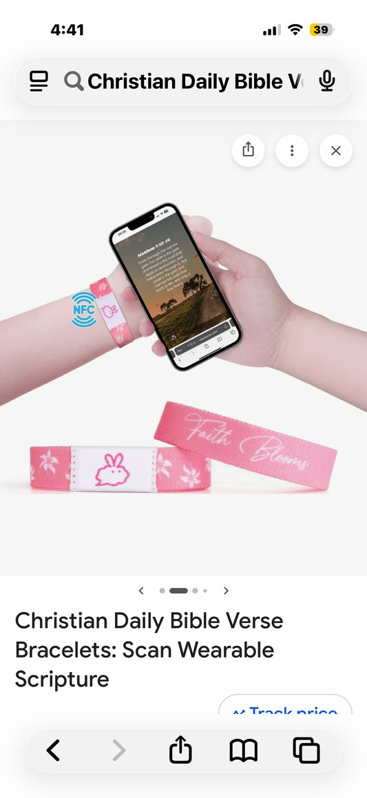 Christian Daily Bible Verse Bracelets: Scan Wearable Scripture Christian Bracelet - Faith Prayer Gospel Wristbands Daily Bible Verse Bracelet God Jesus Wrist Band Religious Gifts 6.7in