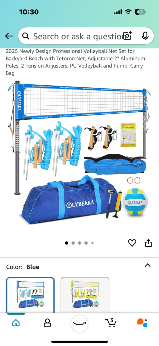 New - Volleyball Set with Carrying Bag (W363)