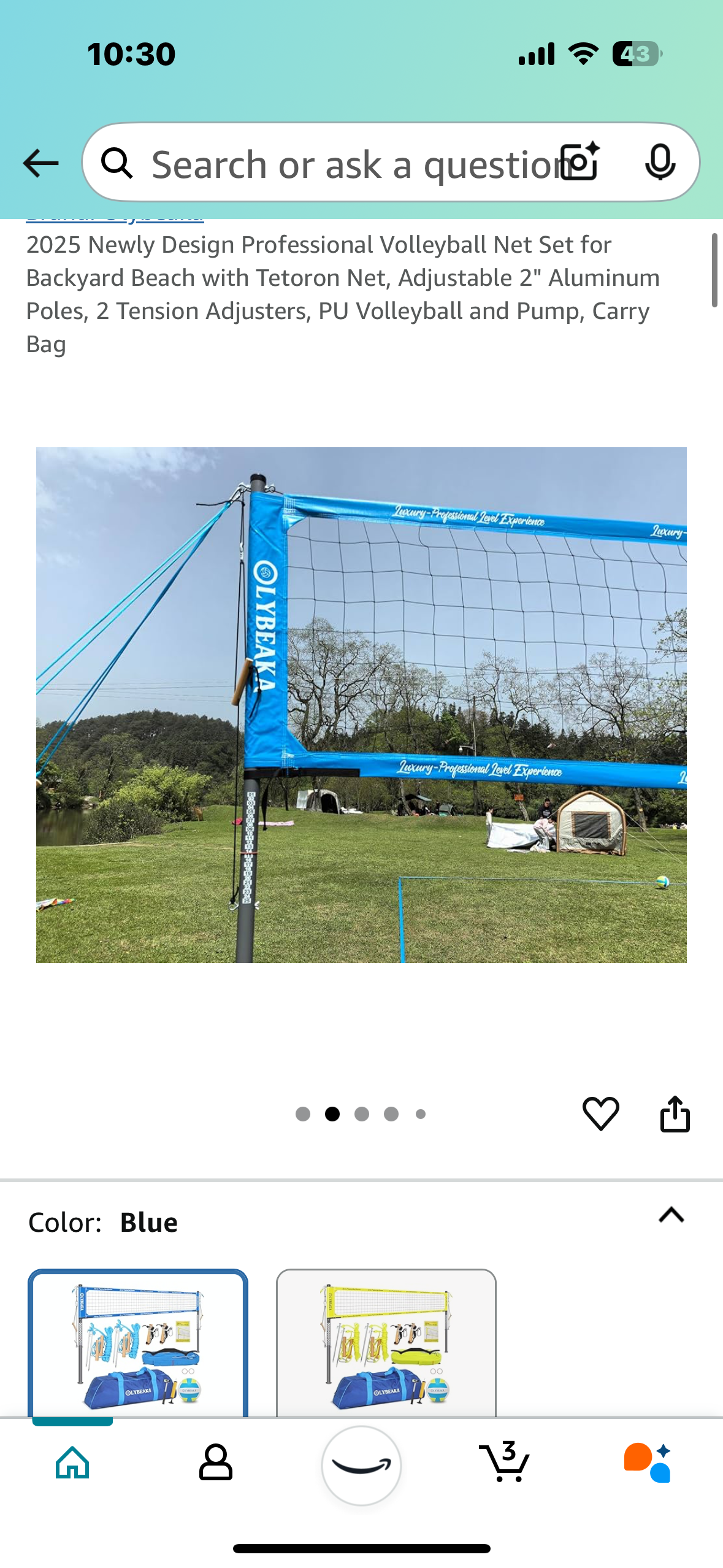 New - Volleyball Set with Carrying Bag (W363)