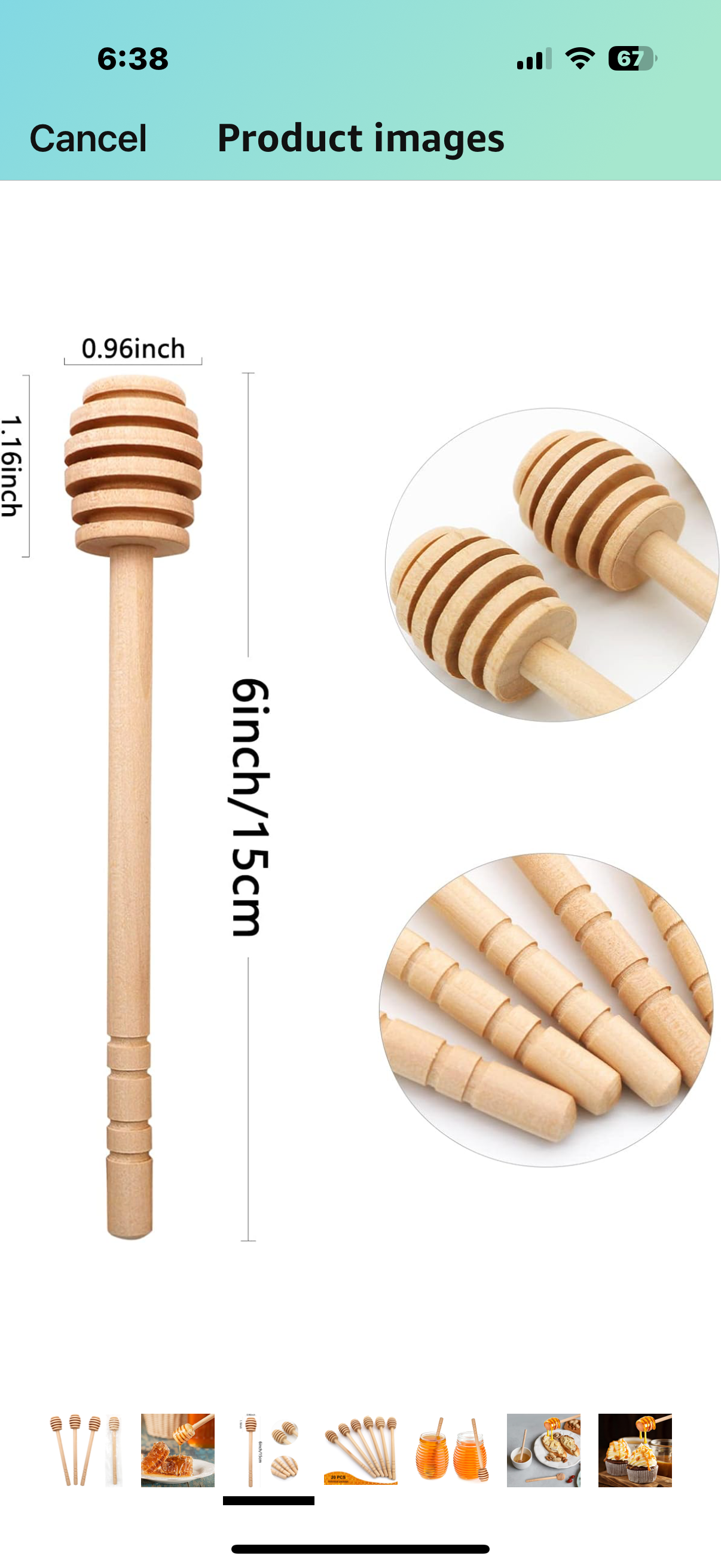 12 pcs Wooden Honey Dipper Stick 6 Inch Individually Wrapped Honey Stirrer Stick,Honeycomb Sticks,Honey Wand for Honey Jar Dispense Drizzle Honey and Wedding Party Favors Gift