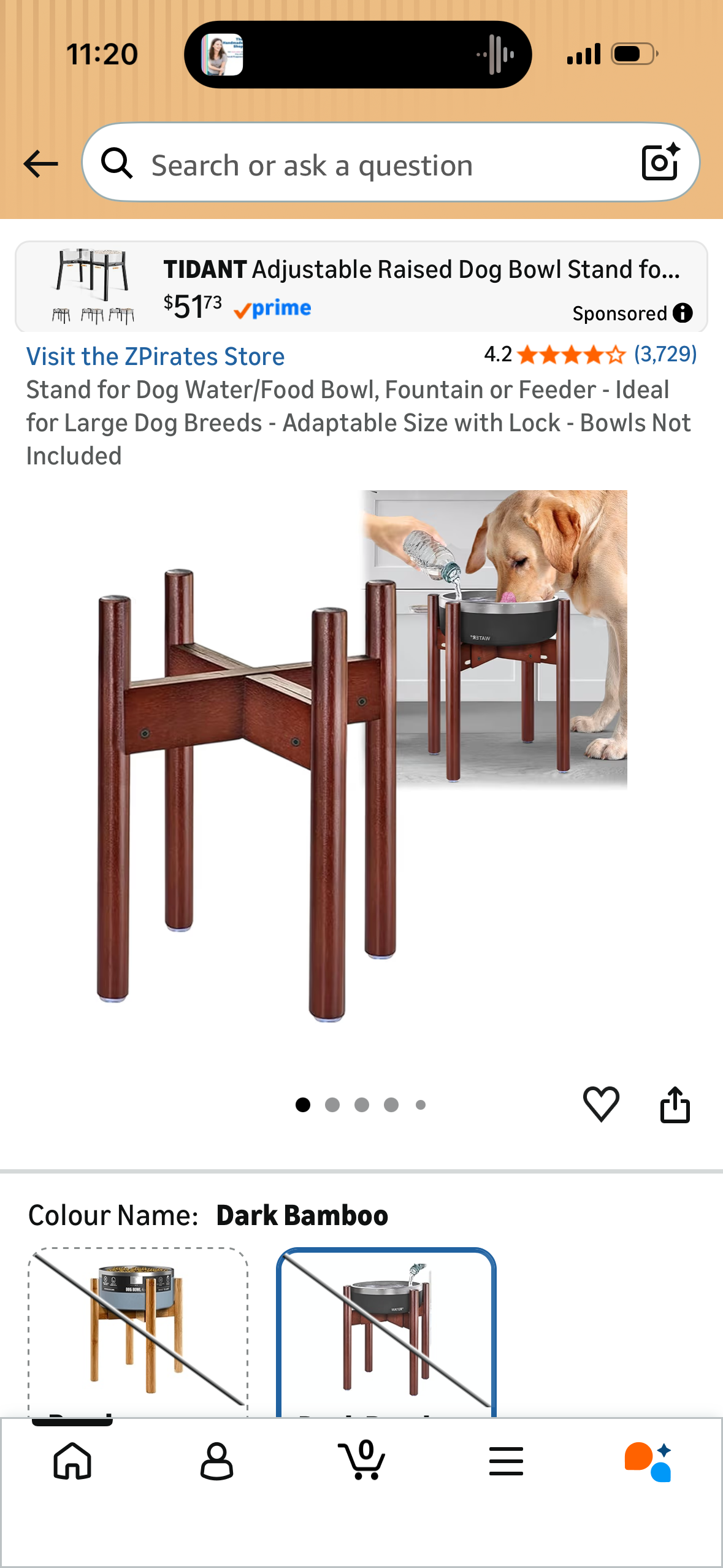 Stand for Dog Water/Food Bowl, Fountain or Feeder - Ideal for Large Dog Breeds - Adaptable Size with Lock - Bowls Not Included