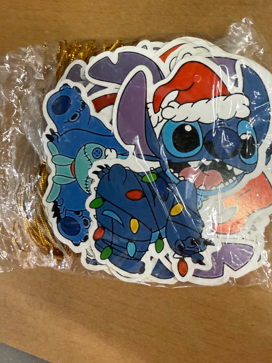 24pcs Stitch Christmas Ornaments