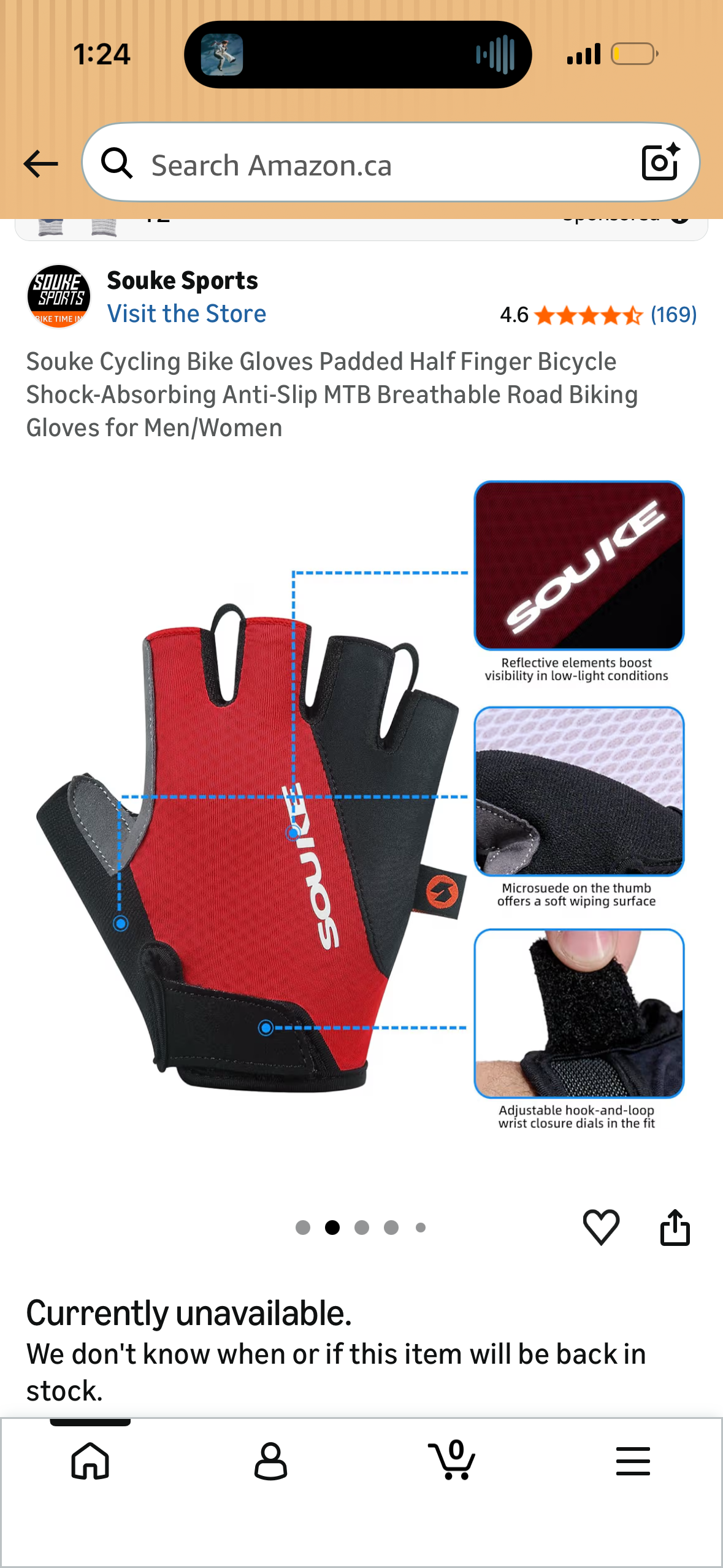 Souke Cycling Bike Gloves Padded Half Finger Bicycle Shock-Absorbing Anti-Slip MTB Breathable Road Biking Gloves for Men/Women