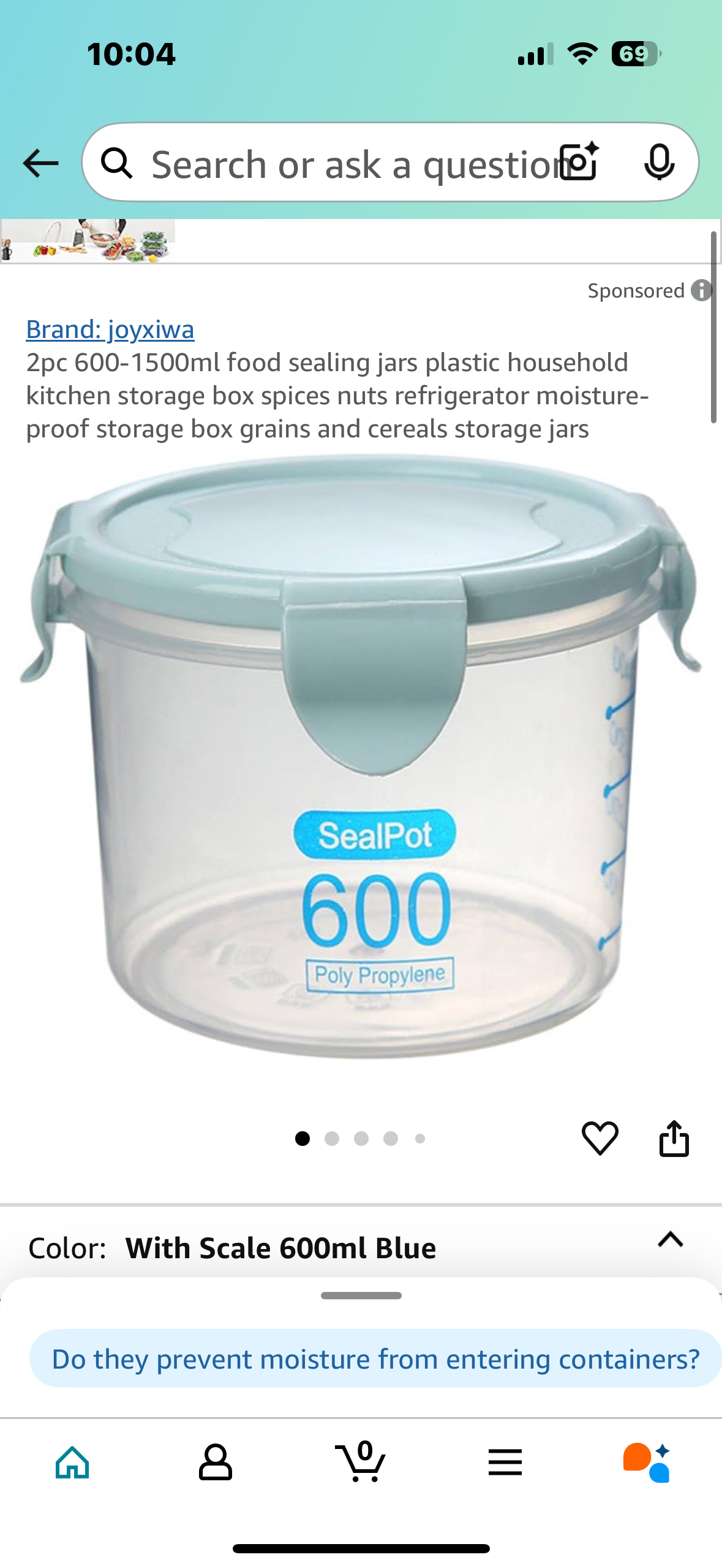 food sealing jars plastic household kitchen storage box spices nuts refrigerator moisture-proof storage box grains and cereals storage jars