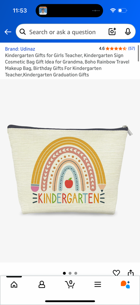‼️2 for $3‼️ Kindergarten Pouch for Teacher or Student