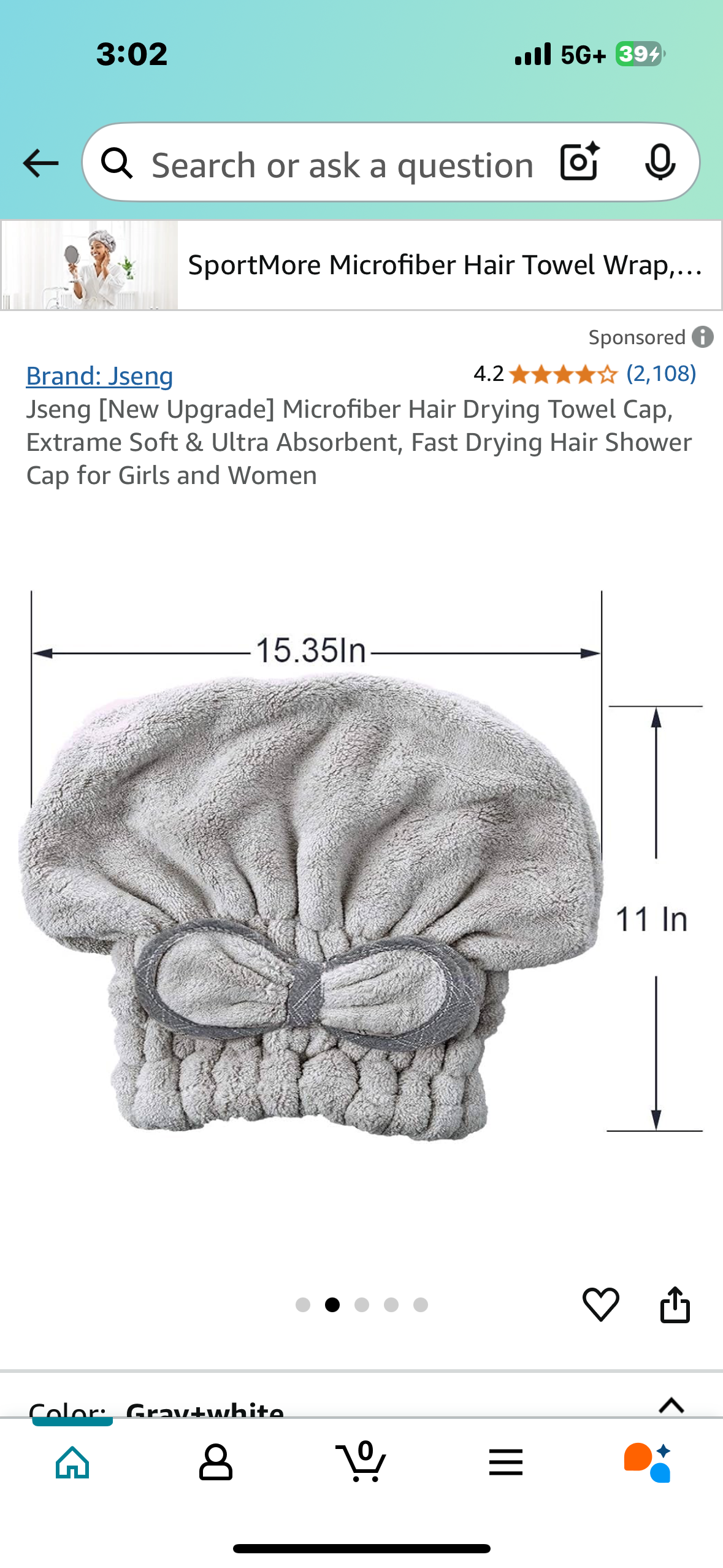 Microfiber Hair Drying Towel Caps, Soft & Ultra Absorbent, Fast Drying Hair Shower Cap for Girls and Women