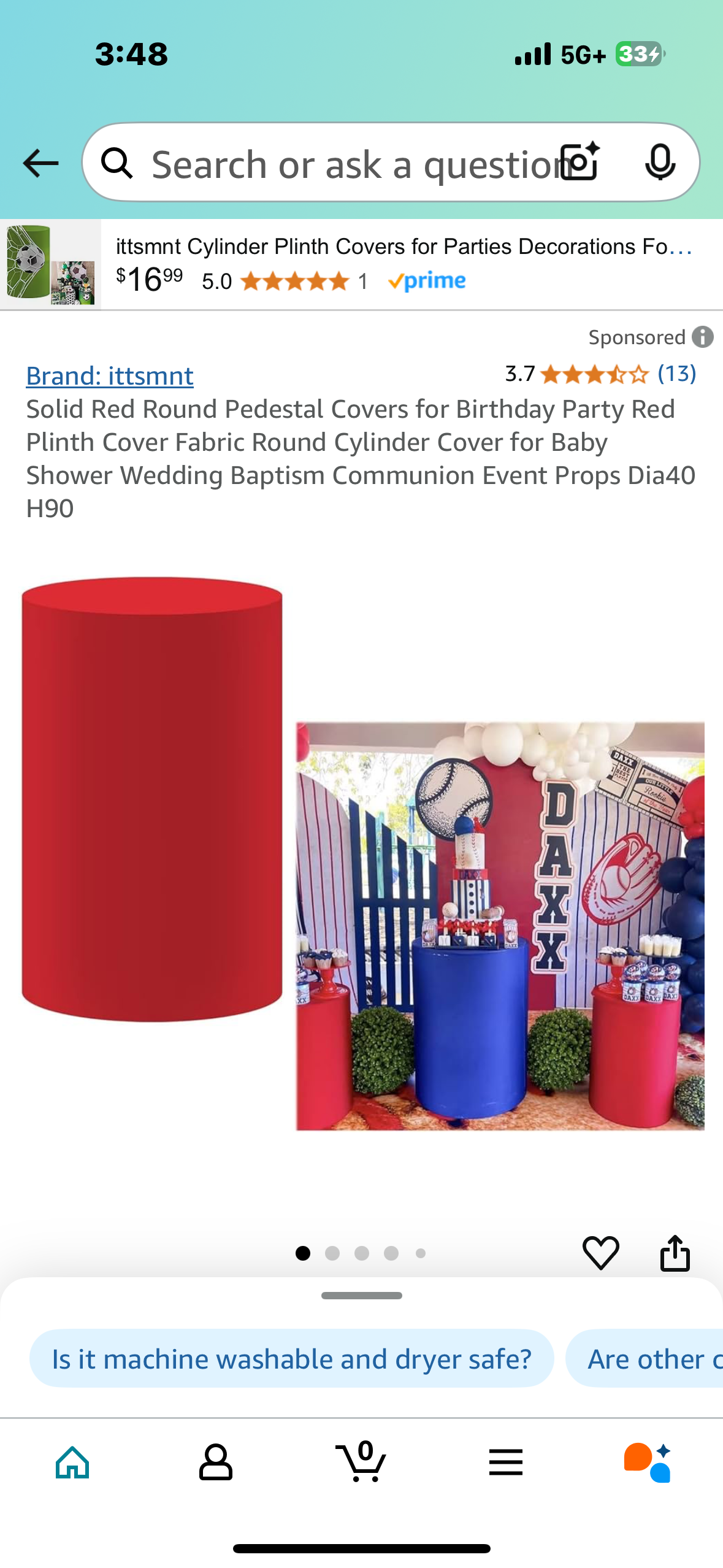 Solid Red Round Pedestal Covers for Birthday Party Red Plinth Cover Fabric Round Cylinder Cover for Baby Shower Wedding Baptism Communion Event Props